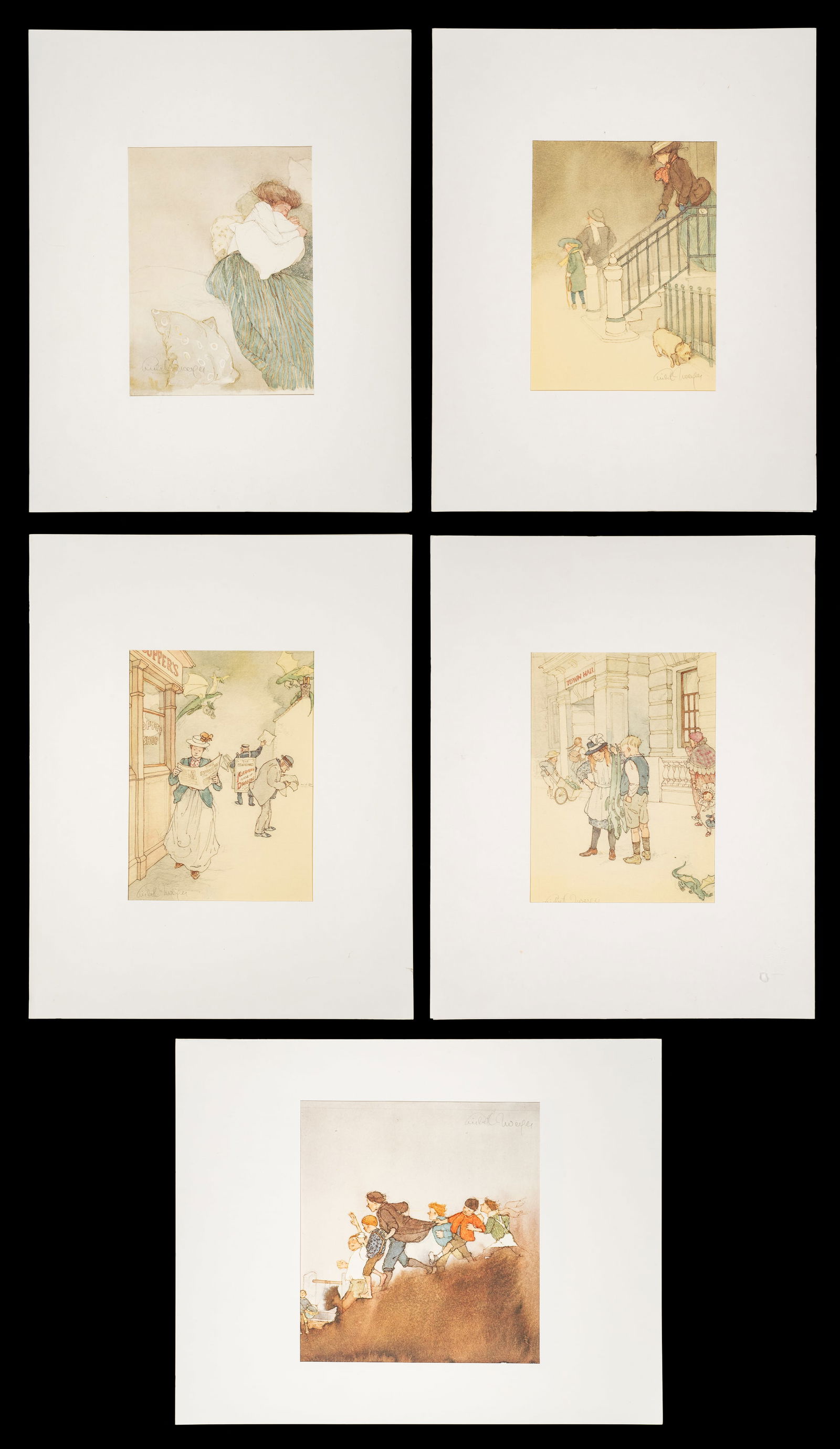 Lot of 5 Lithographs, Lisbeth Zwerger. (1 of 16)