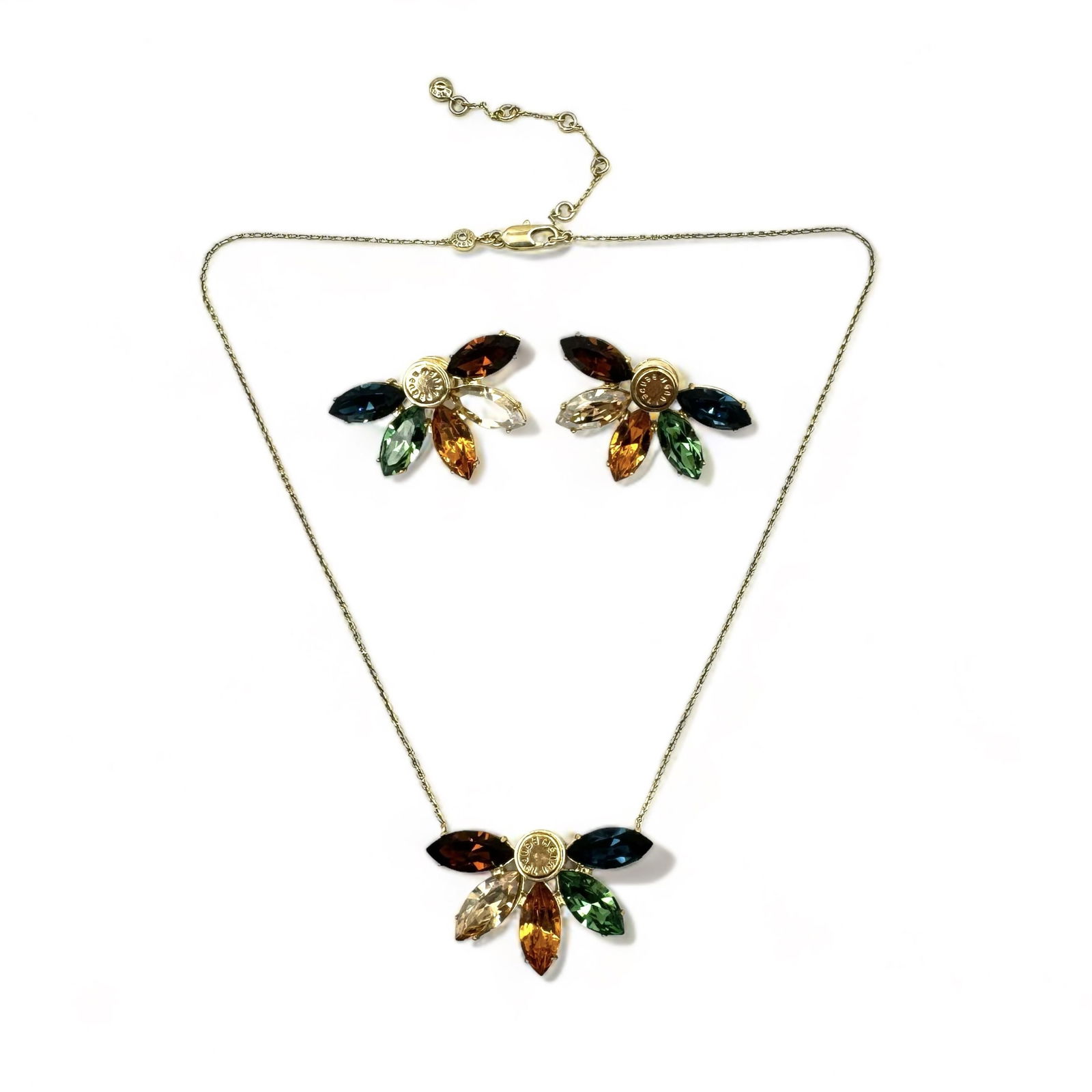 Henri Bendel Costume Necklace & Earrings Set. (1 of 3)