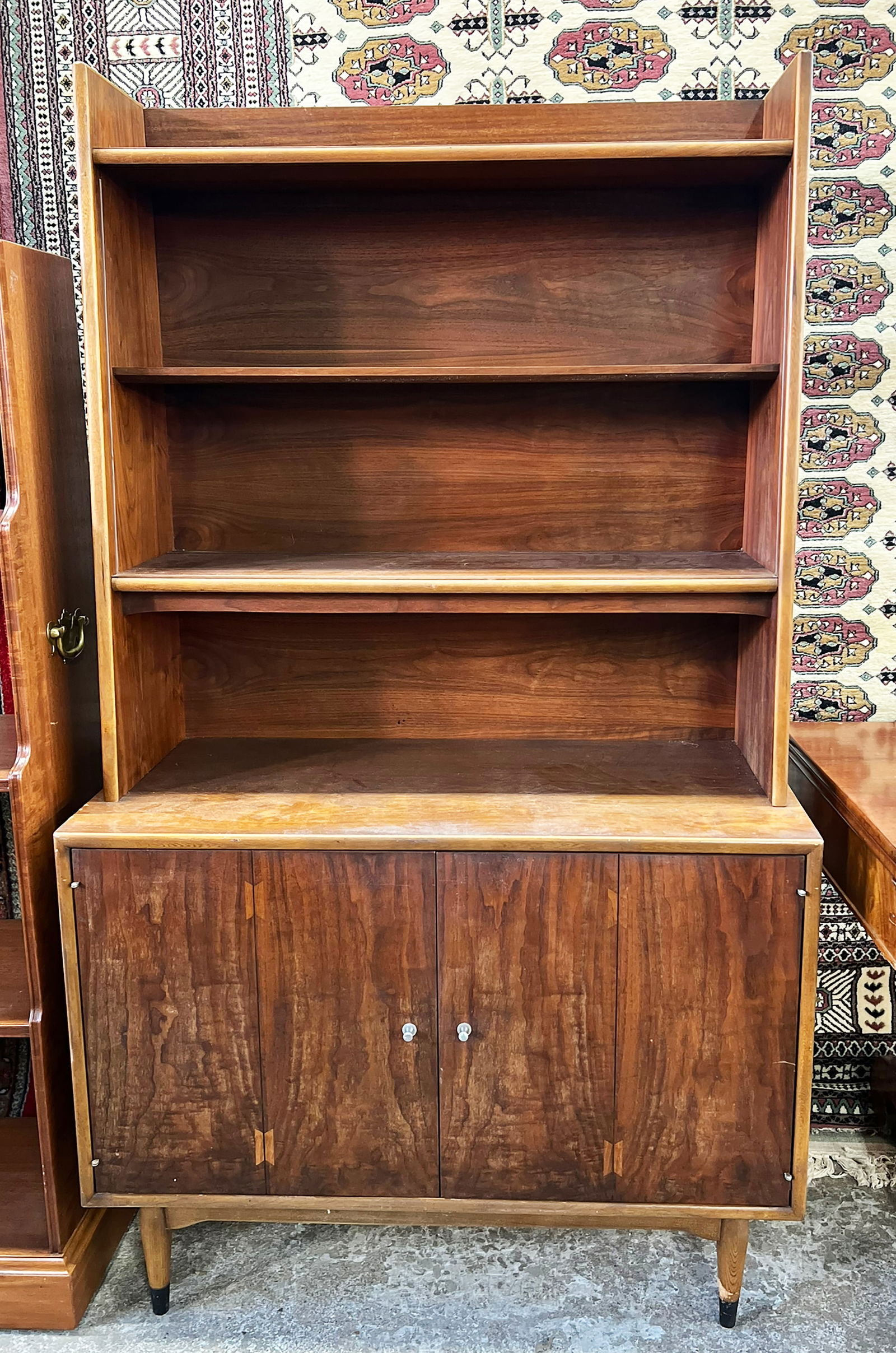 Lane Walnut Display Cabinet. (1 of 3)