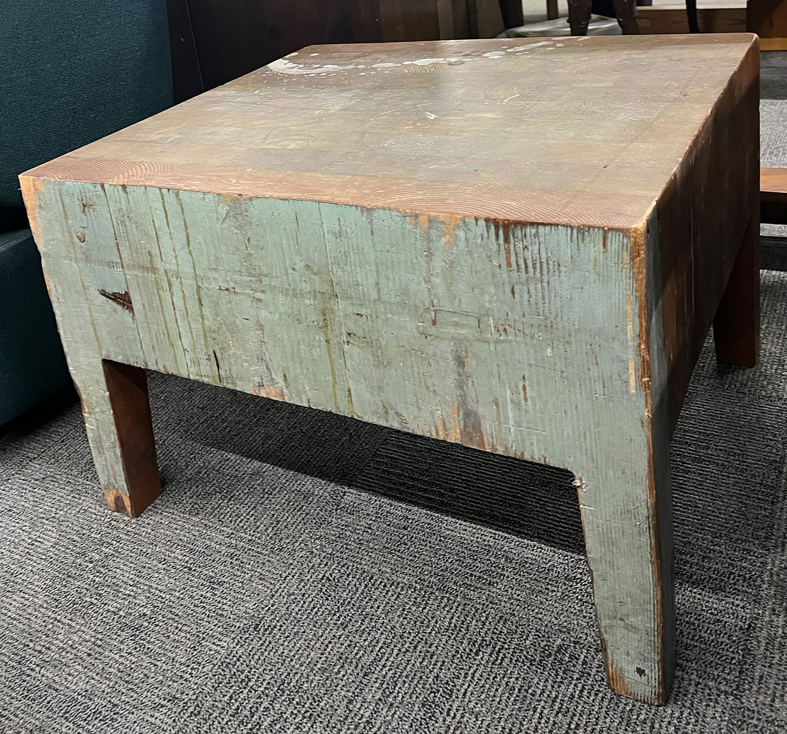 Butcher Block Coffee Table. (1 of 2)