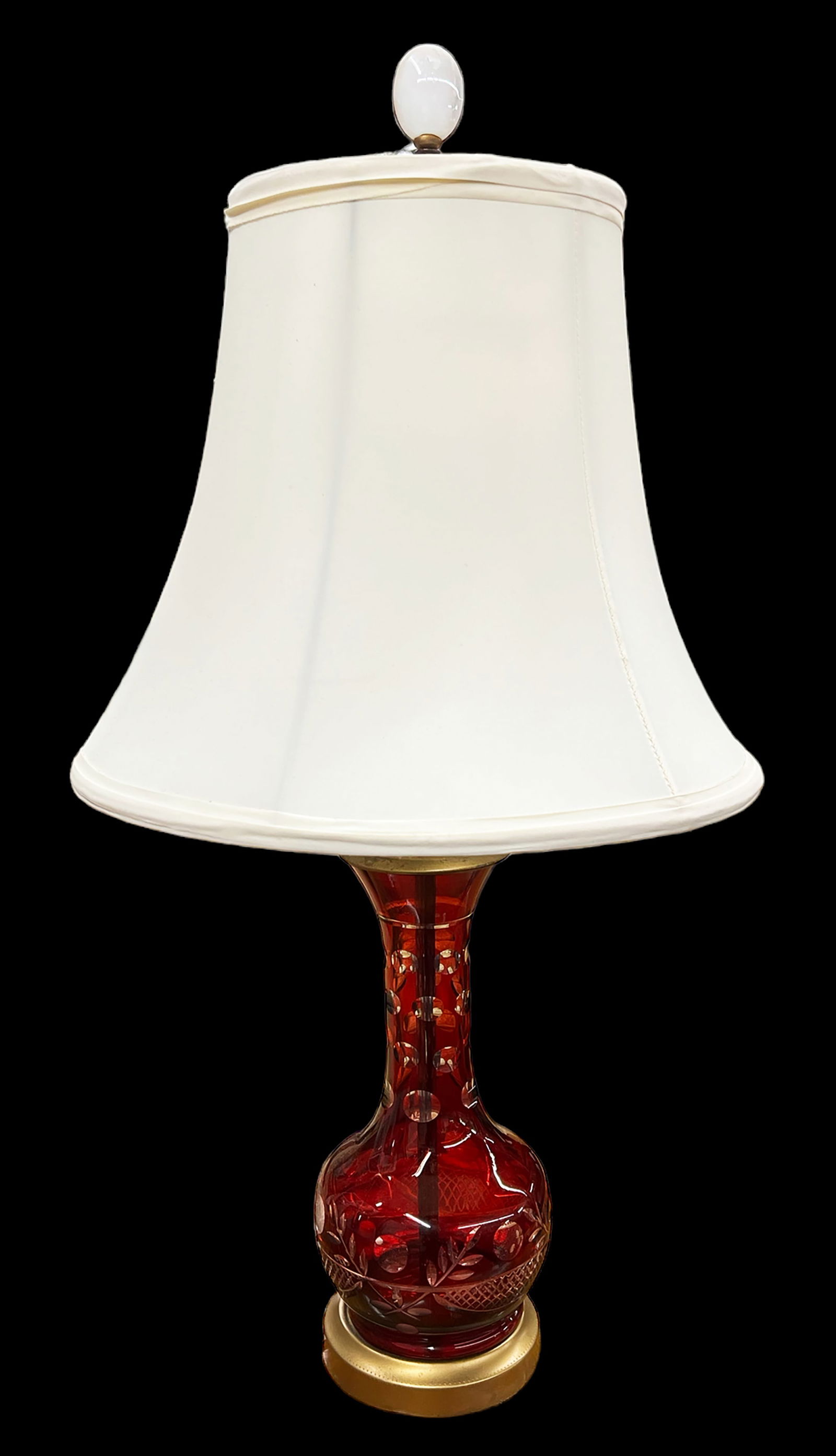 Etched Bohemian Table Lamp. (1 of 1)