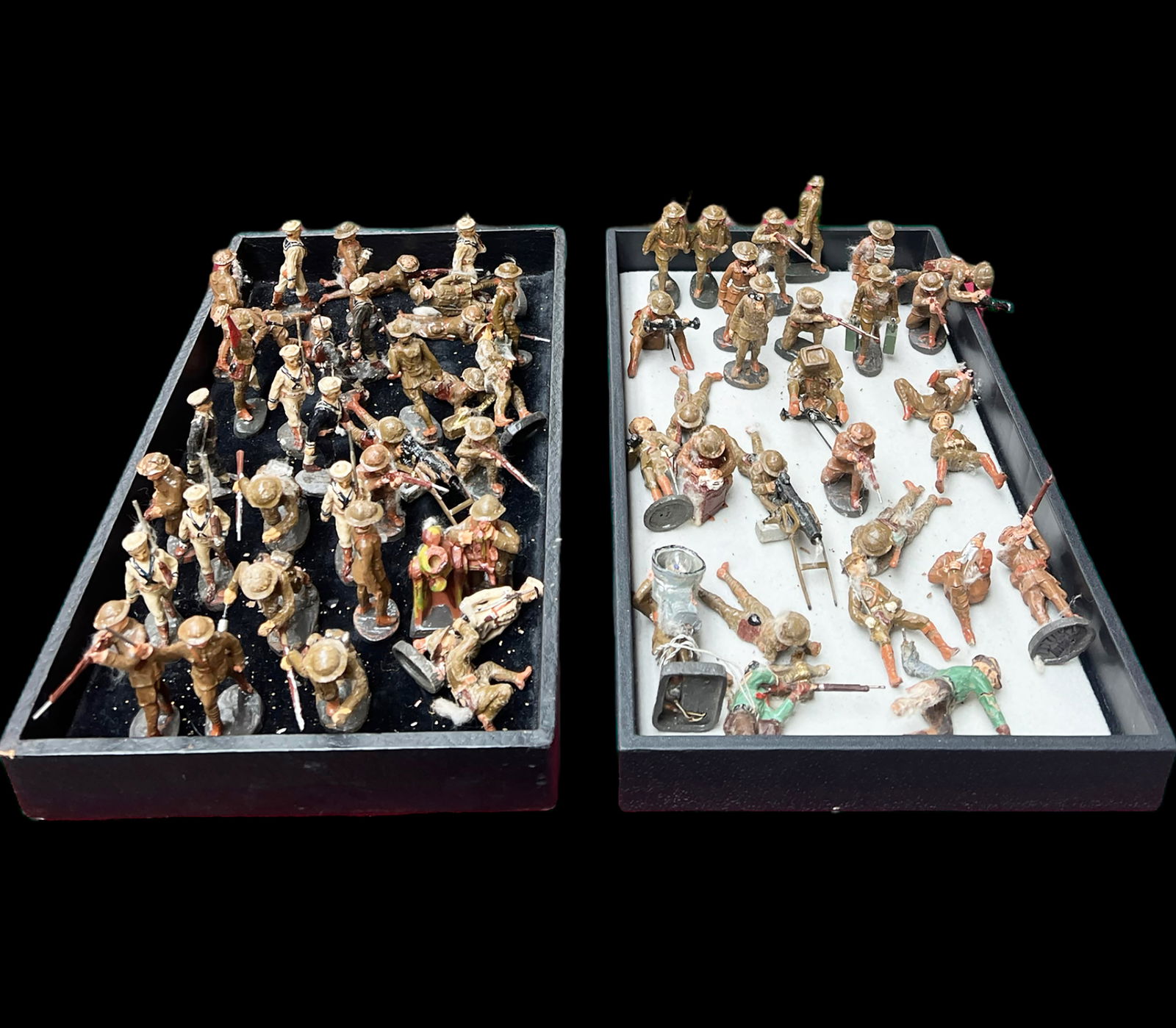 Lot of Vintage Toy Soldiers, Mostly Elastolin. (1 of 3)