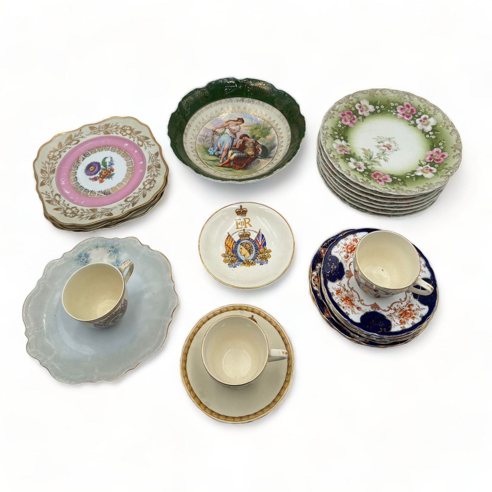 Lot of Assorted Porcelain Plates & Bowl. (1 of 2)