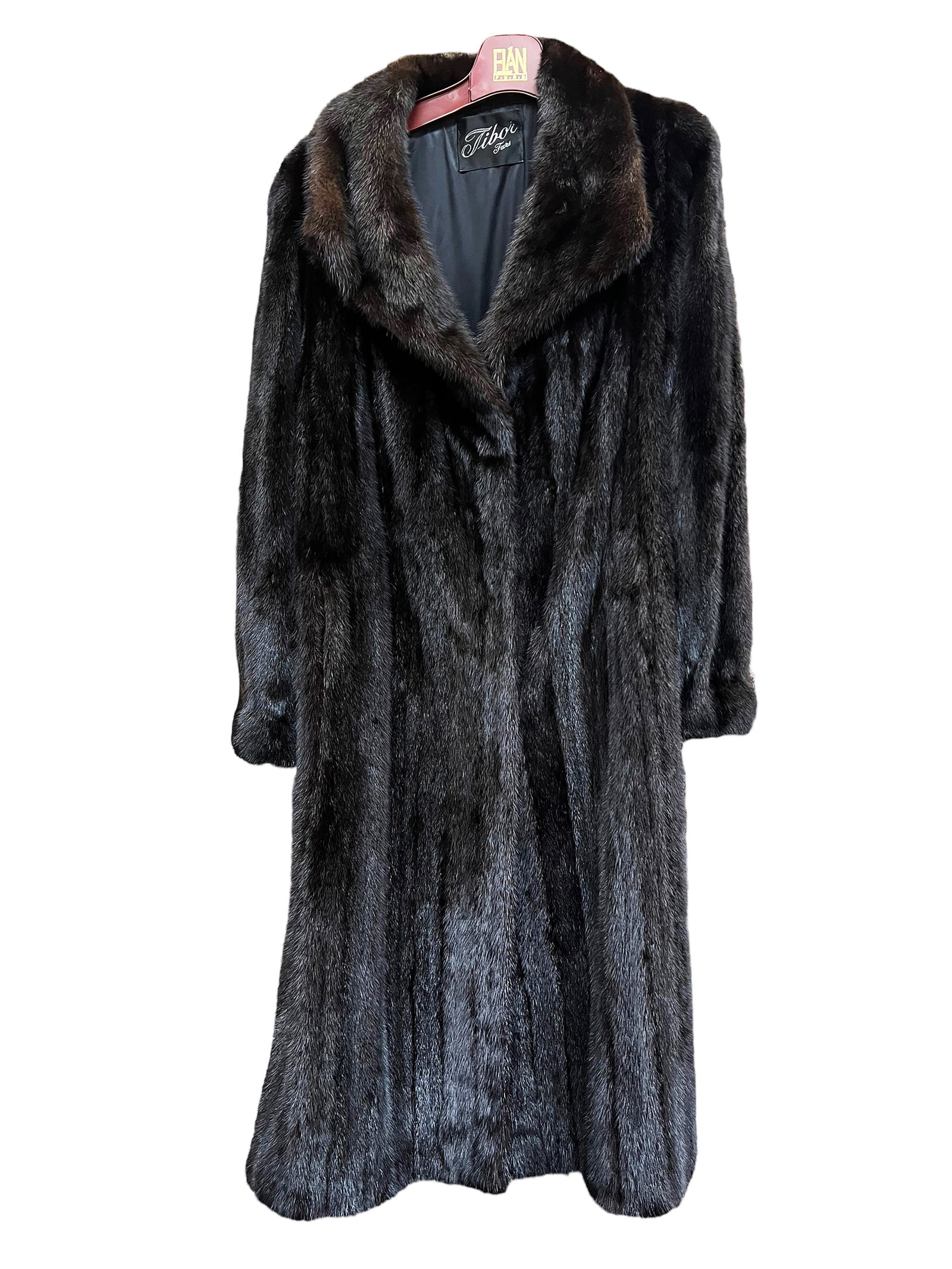 Tibor Furs Full Length Black Mink Fur Coat. (1 of 5)