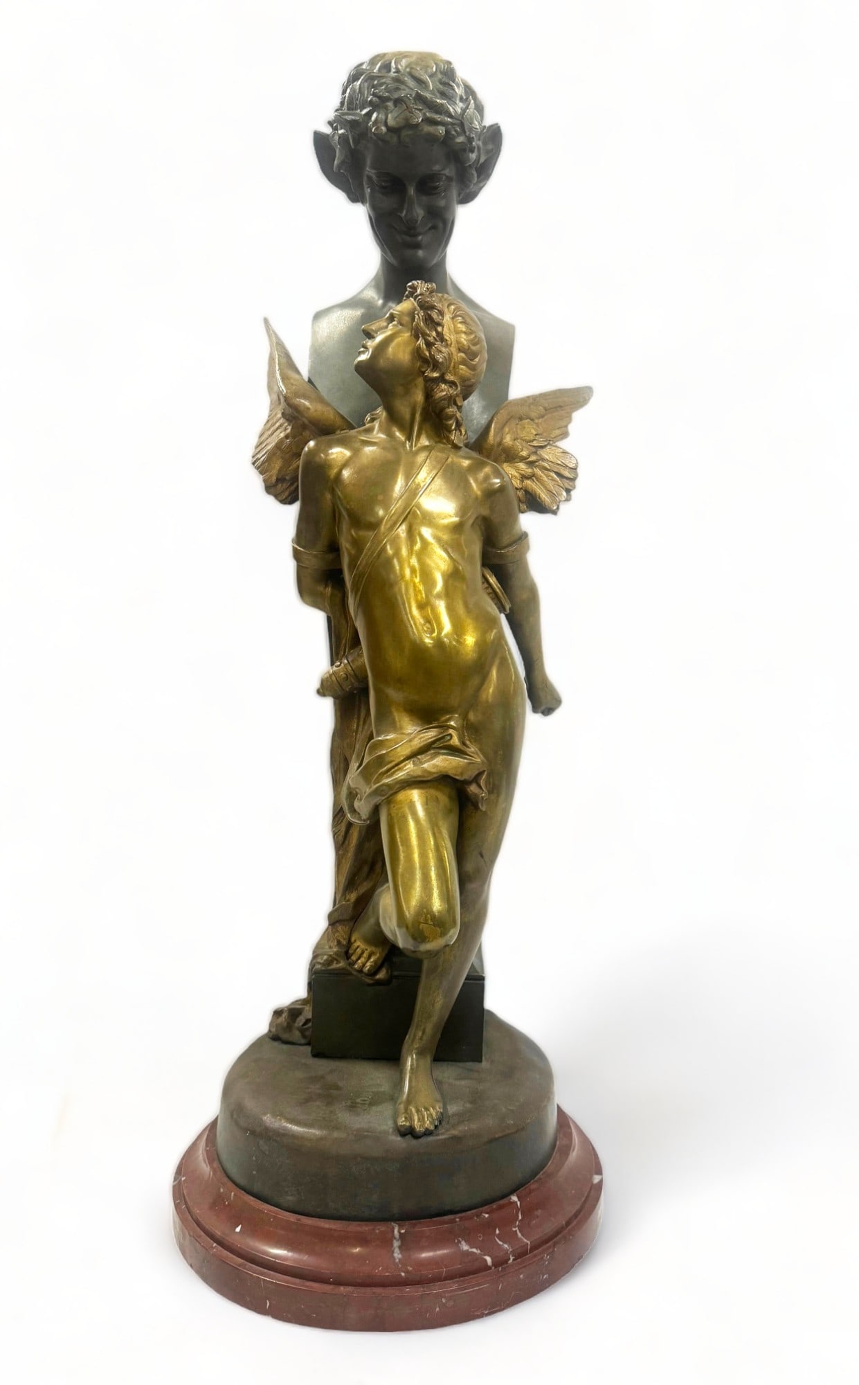 Felix Sanzel Bronze on Marble- "L'Amour Captif". (1 of 6)