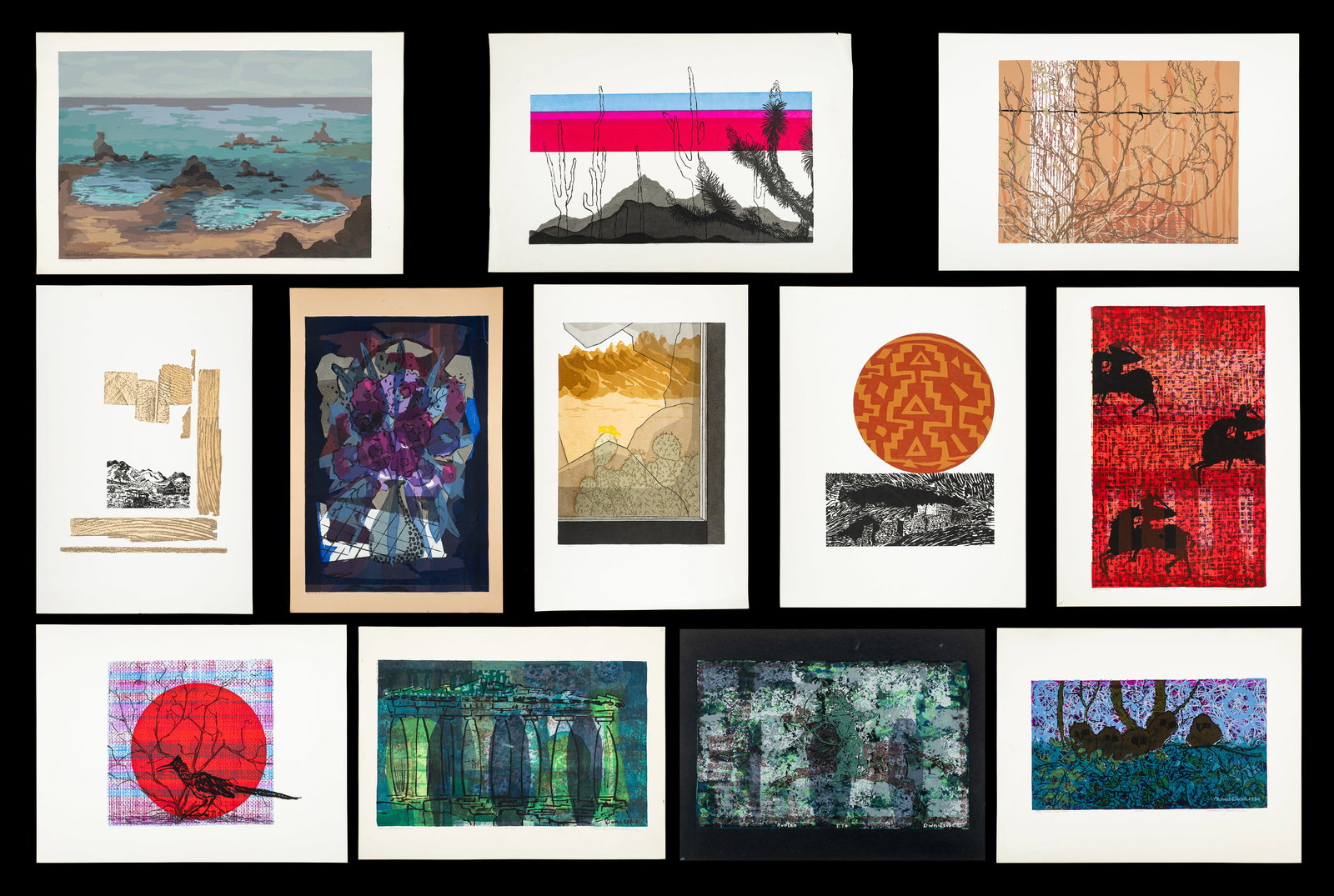 Assorted Lot of Prints by Michael Dwaileebe. (1 of 20)