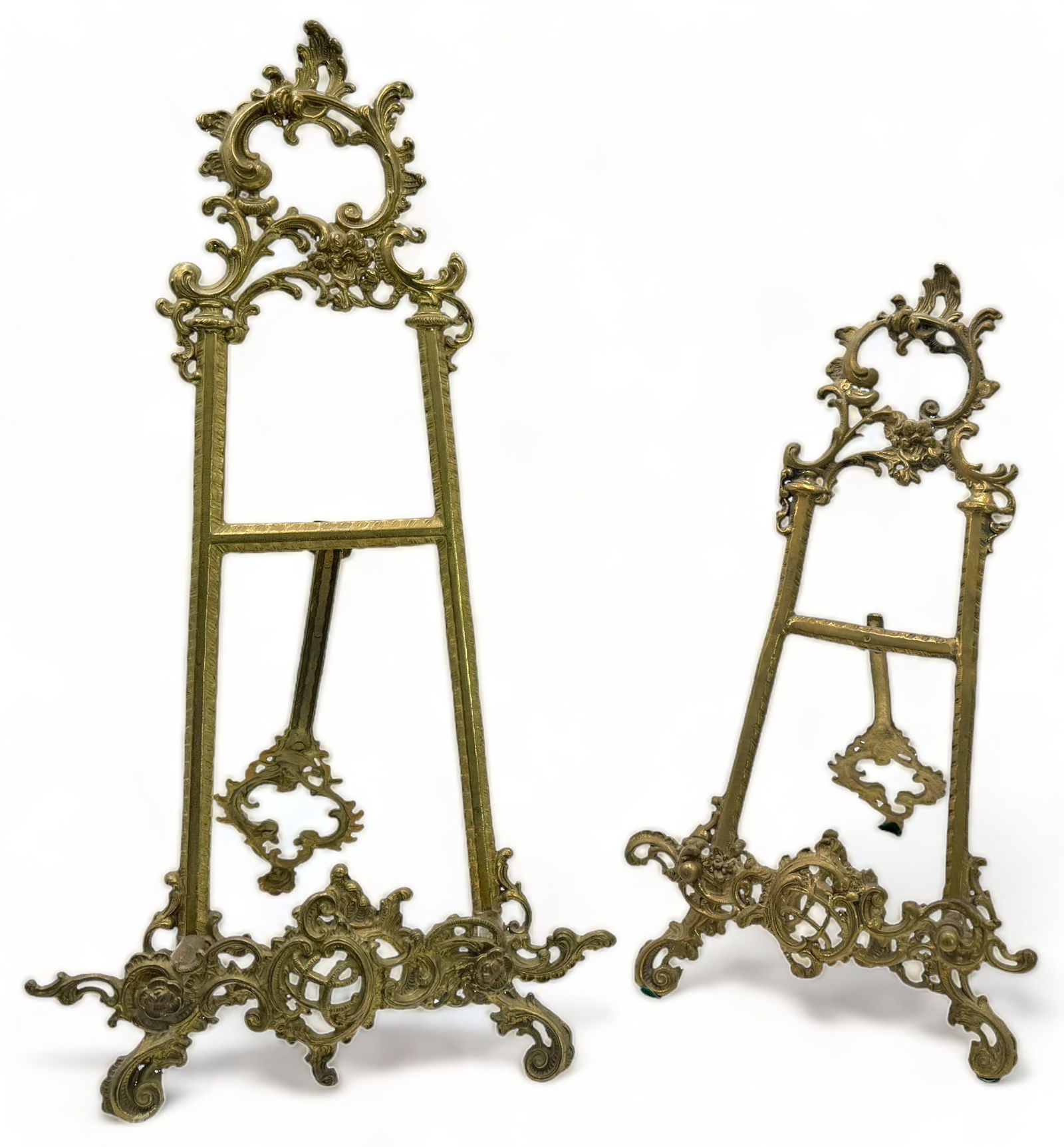 Lot of 2 Ornate Easel Back Stands. (1 of 2)