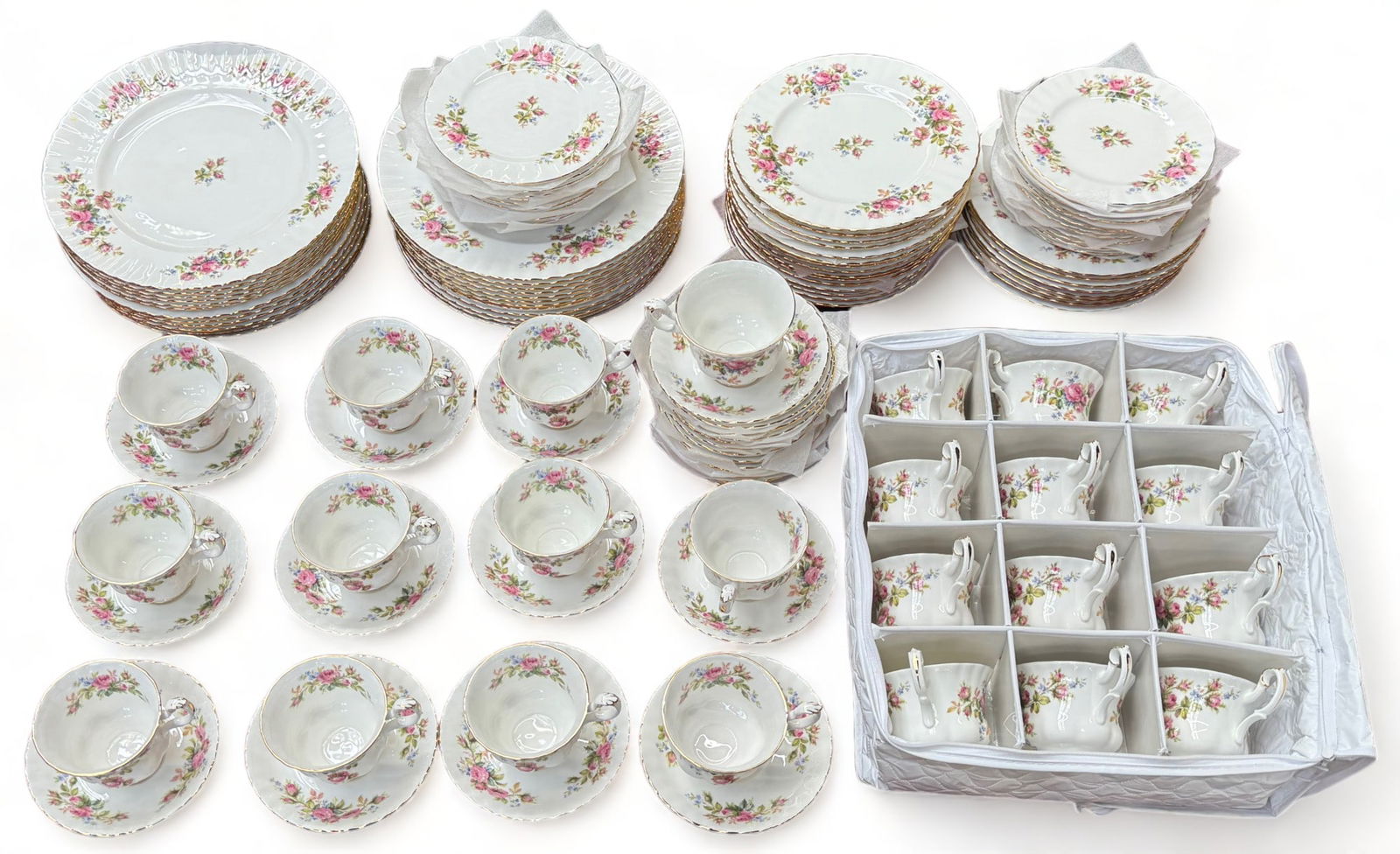 Royal Albert "Moss Rose" 120 Pc. China Set. (1 of 3)