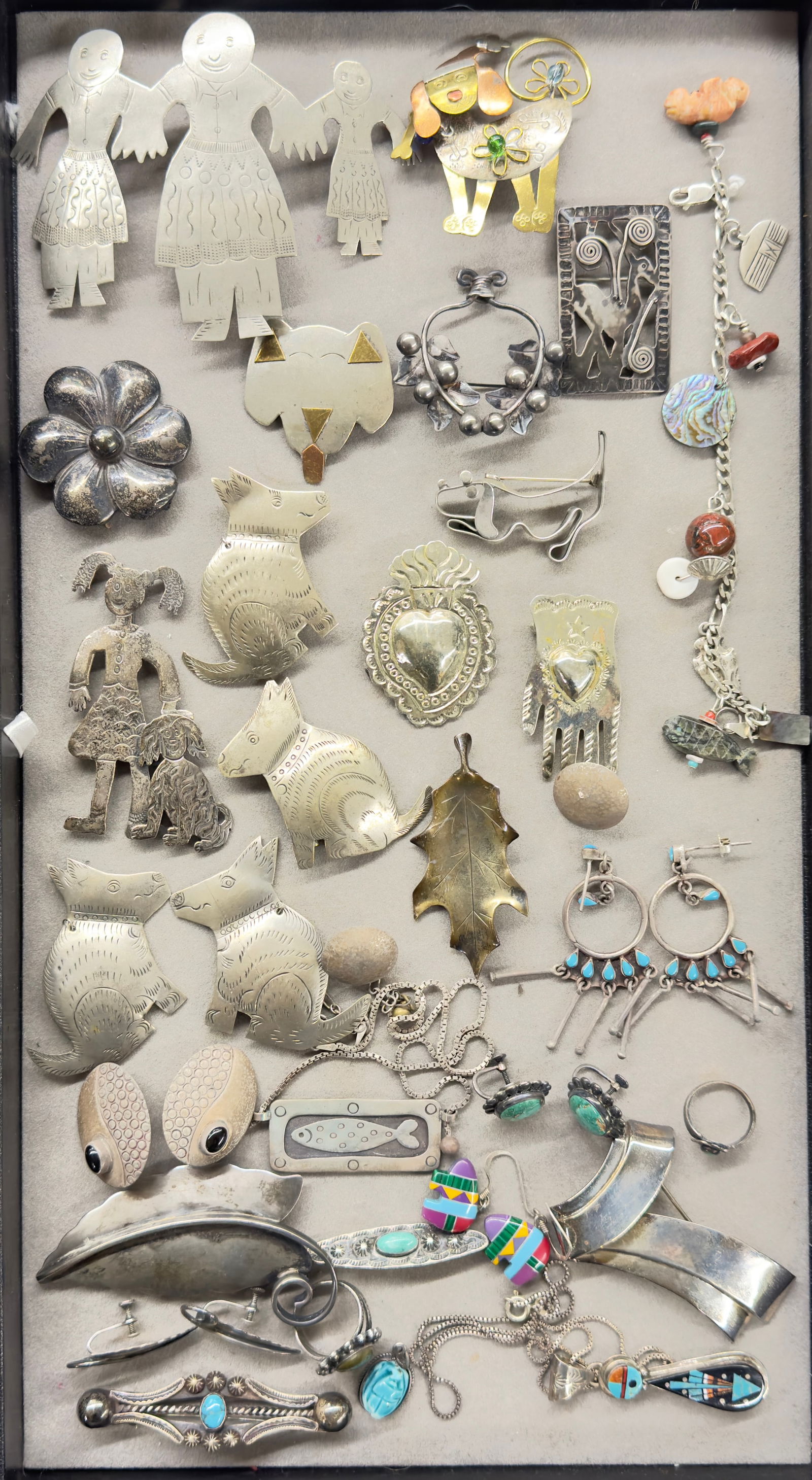Lot of Artisan Jewelry, Some Silver. (1 of 1)