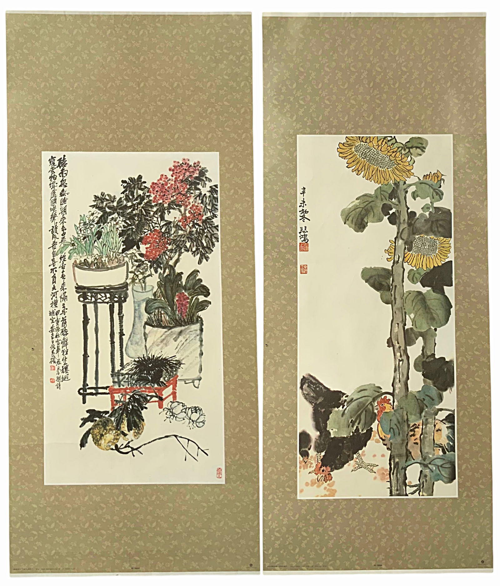 Lot of 2 Chinese Prints. (1 of 3)