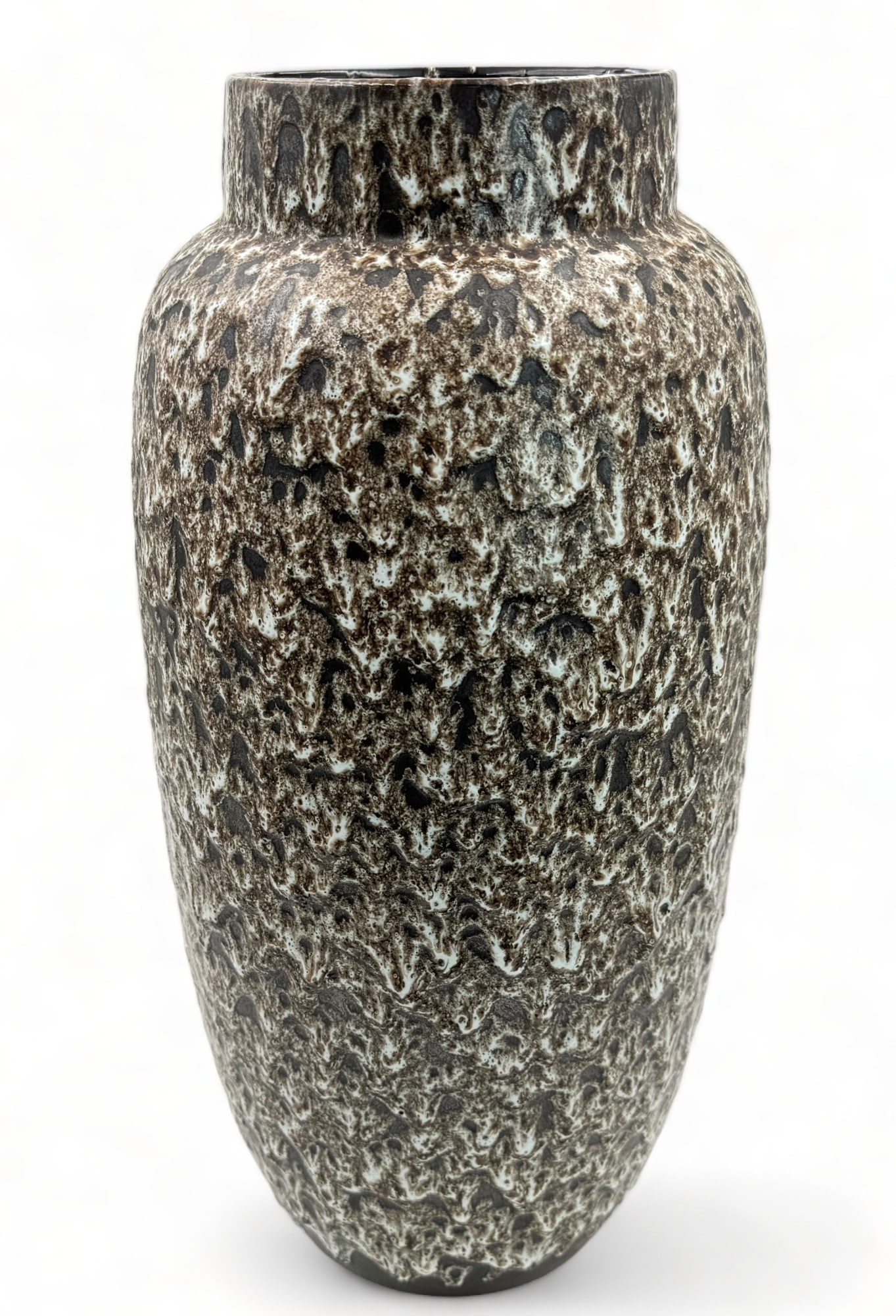 20" Mid Century German Fat Lava Pottery Vase. (1 of 3)
