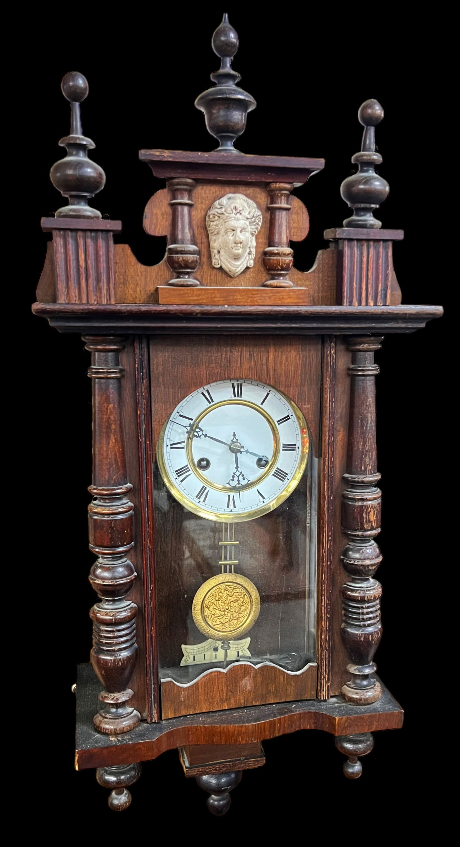 Antique Wall Clock, Maker Unknown. (1 of 1)