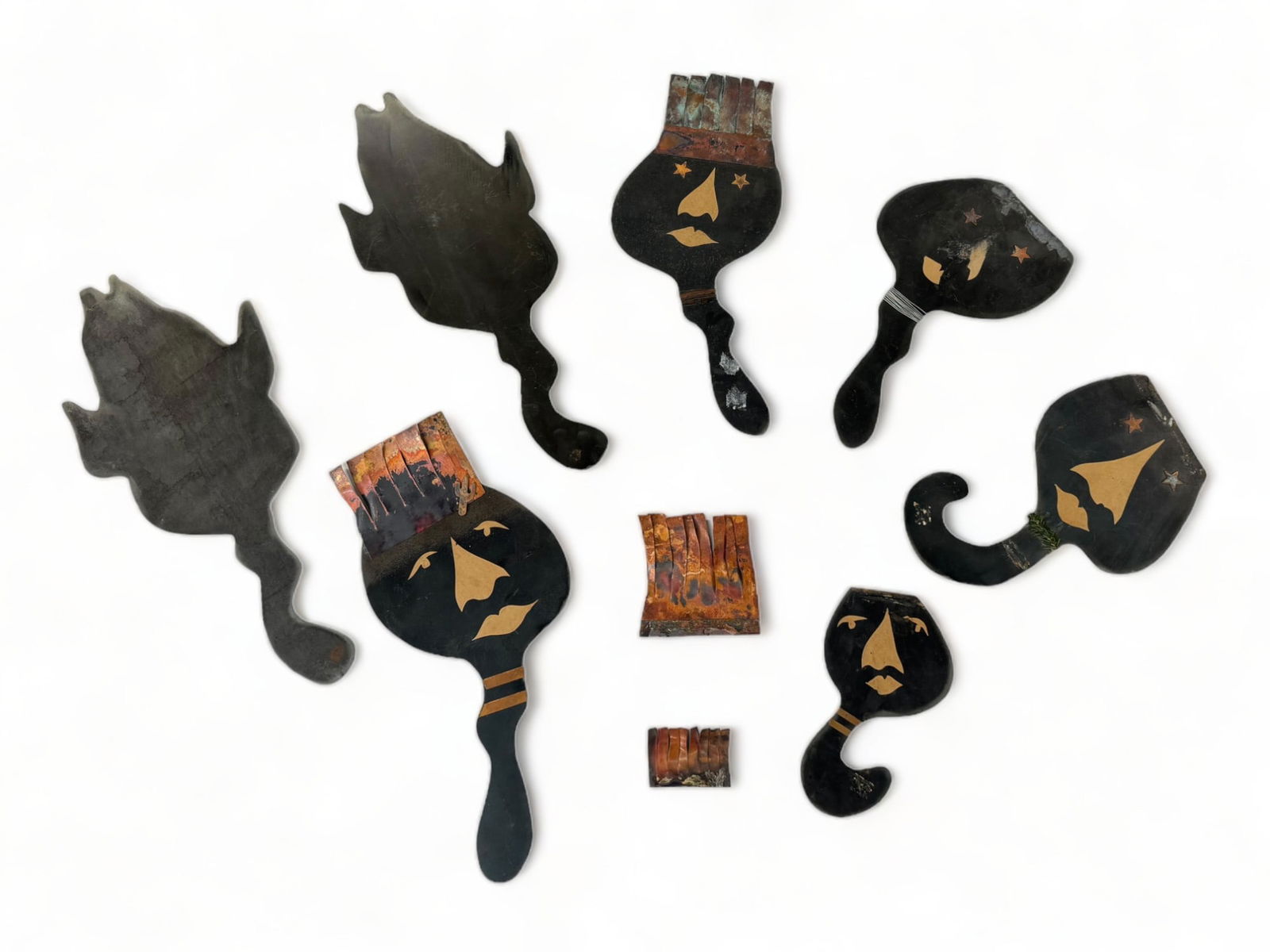 Lot of Barbara Culp Signed Metal Sculptures. (1 of 2)