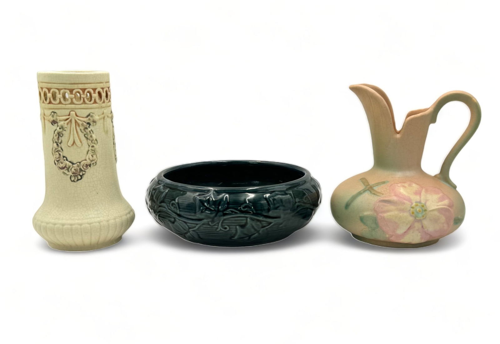 Lot of 3 Pottery Pcs.- Weller & Shawnee. (1 of 2)