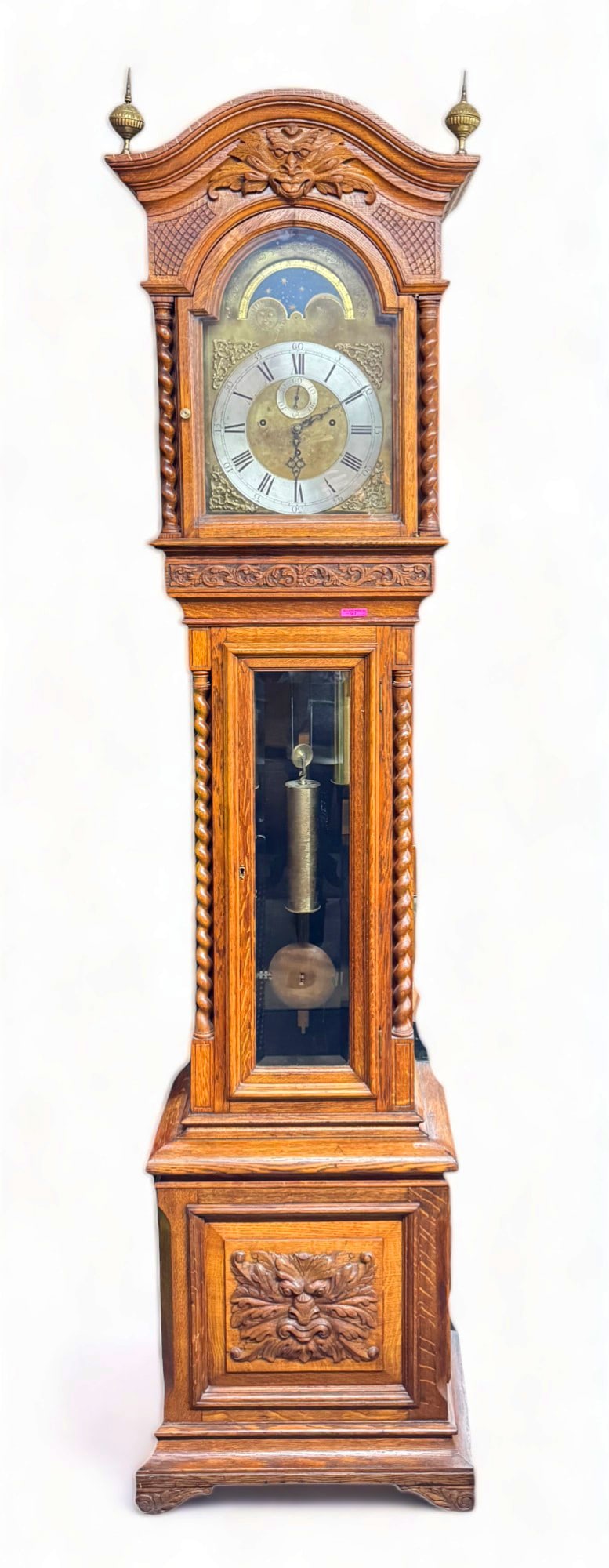 Outstanding Antique Carved Grandfather Clock. (1 of 5)