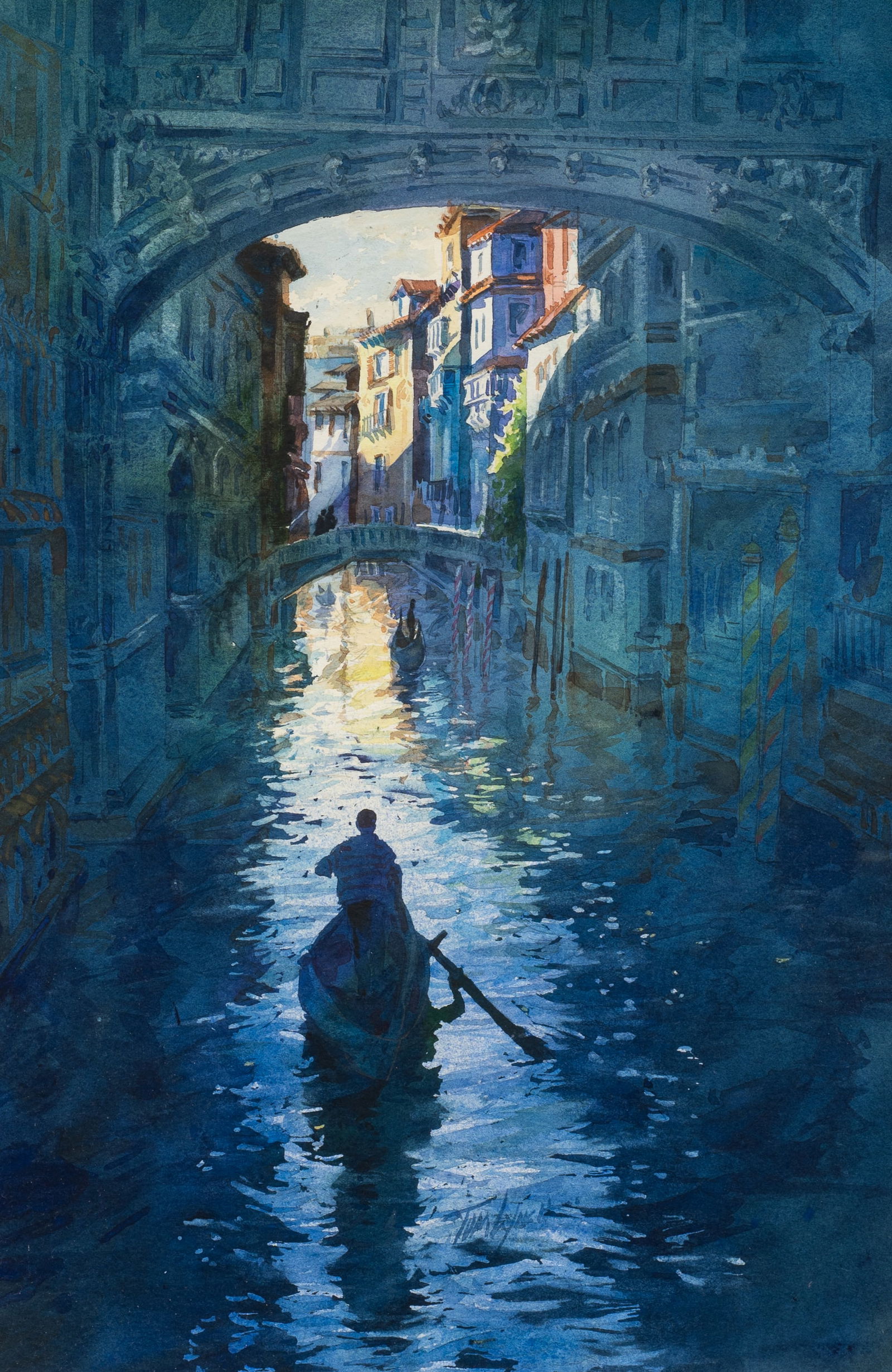 "Venice Colors", Watercolor Painting by Tom Lynch. (1 of 6)