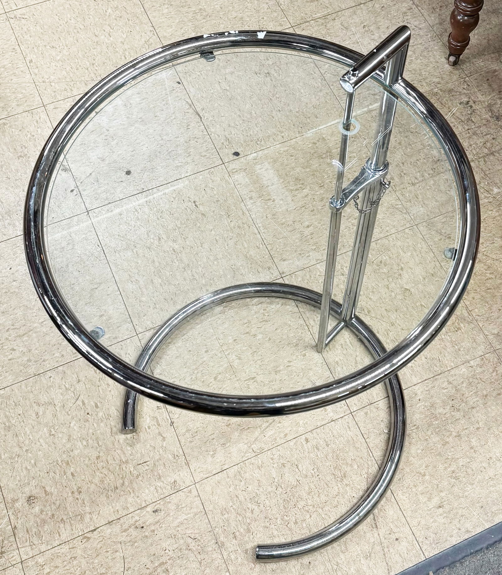 Eileen Gray Style Chrome Table. (1 of 1)