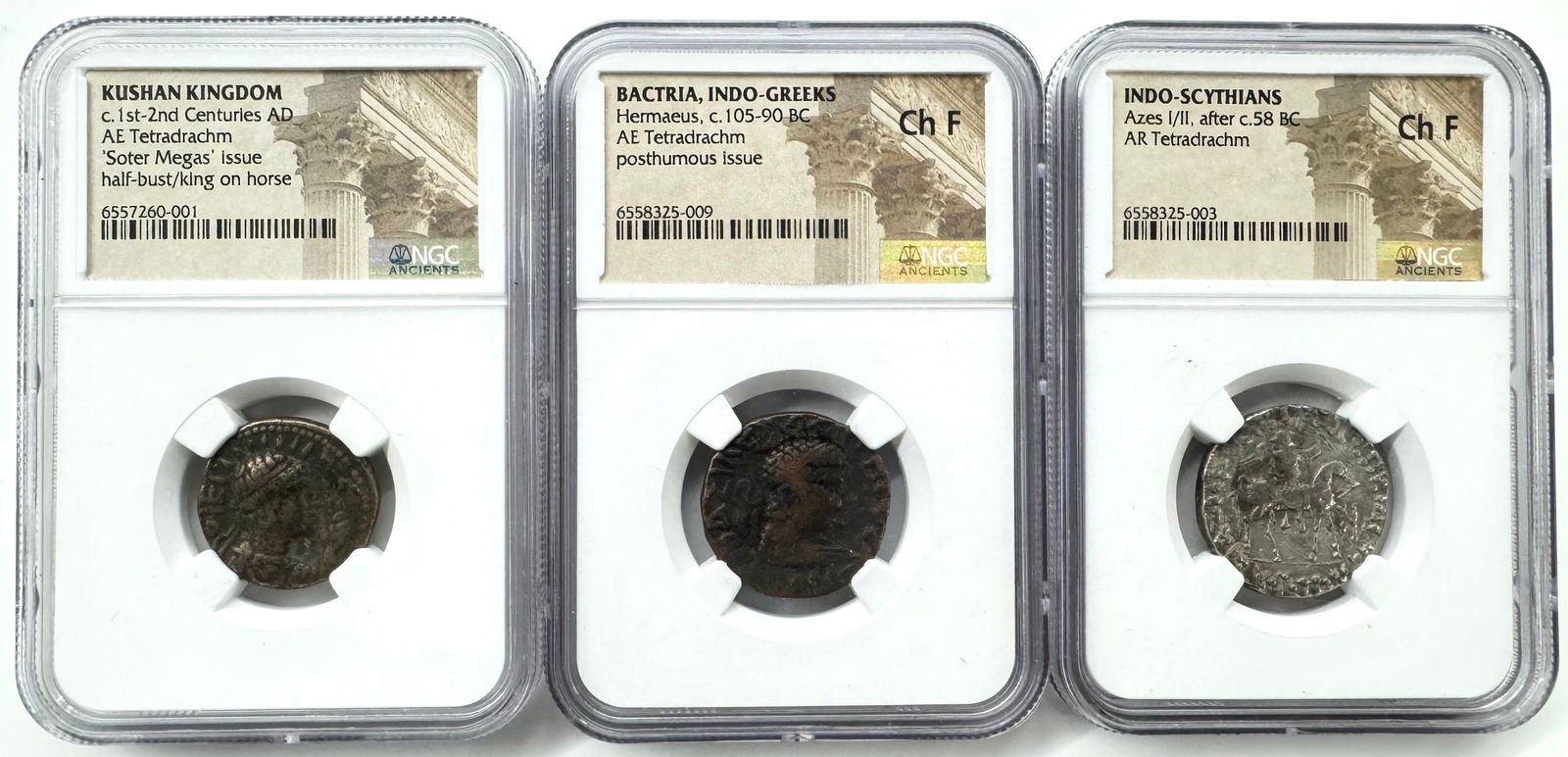 Lot of 3 Slabbed Ancient Coins. (1 of 2)