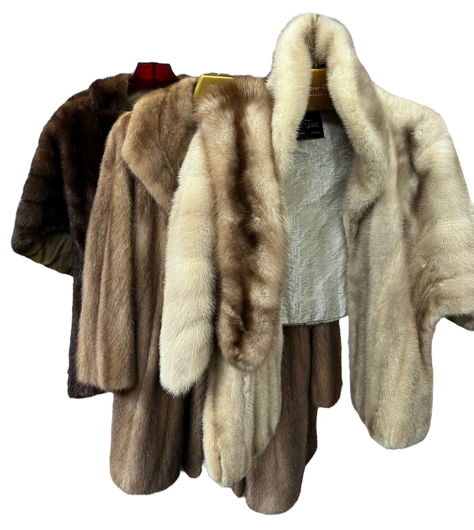 Lot Of 4 Fur Pieces, Mostly Older Mink. (1 of 11)