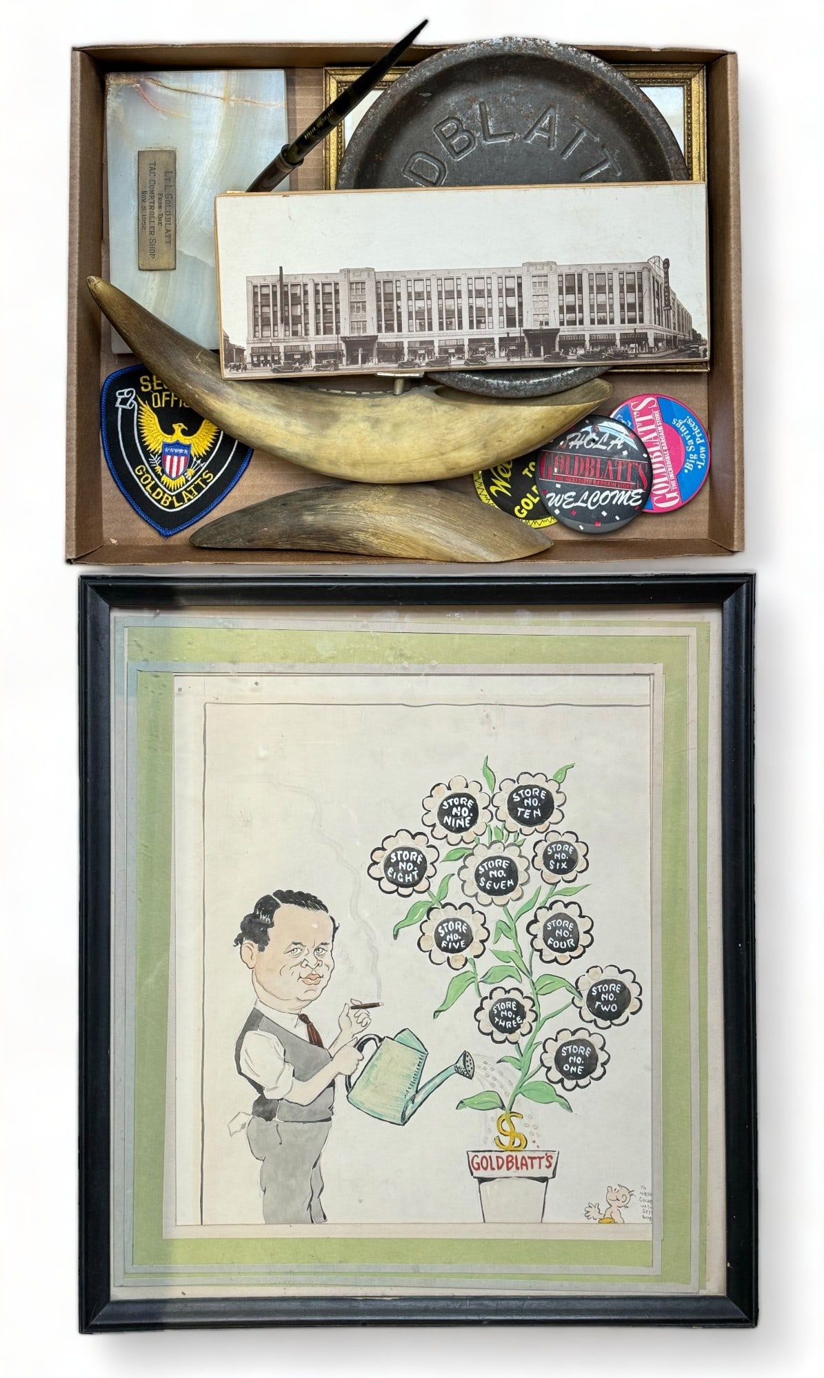 Goldblatt's Bros Department Store Memorabilia. (1 of 2)