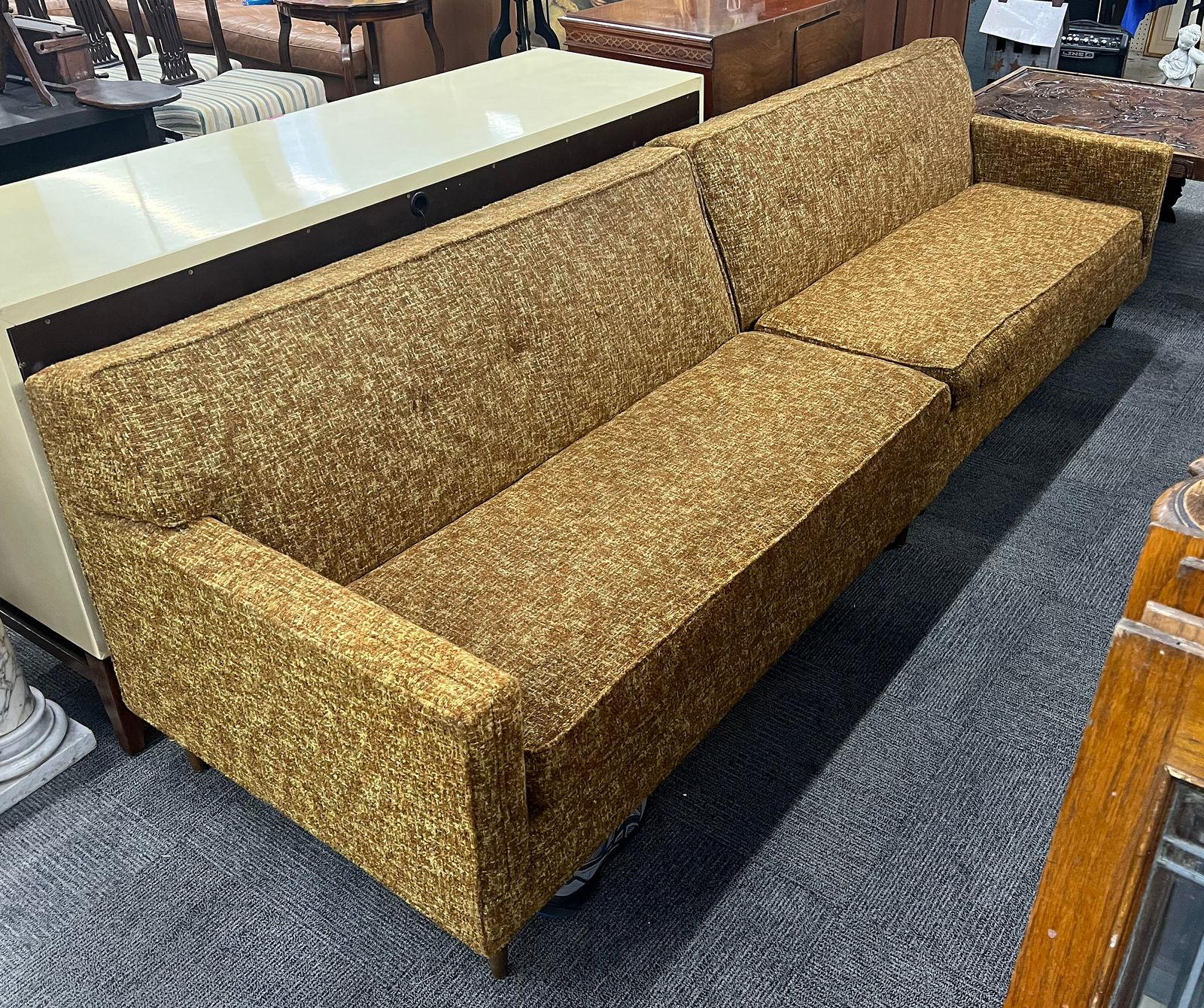 Two Piece Mid-Century Sectional Sofa. (1 of 1)