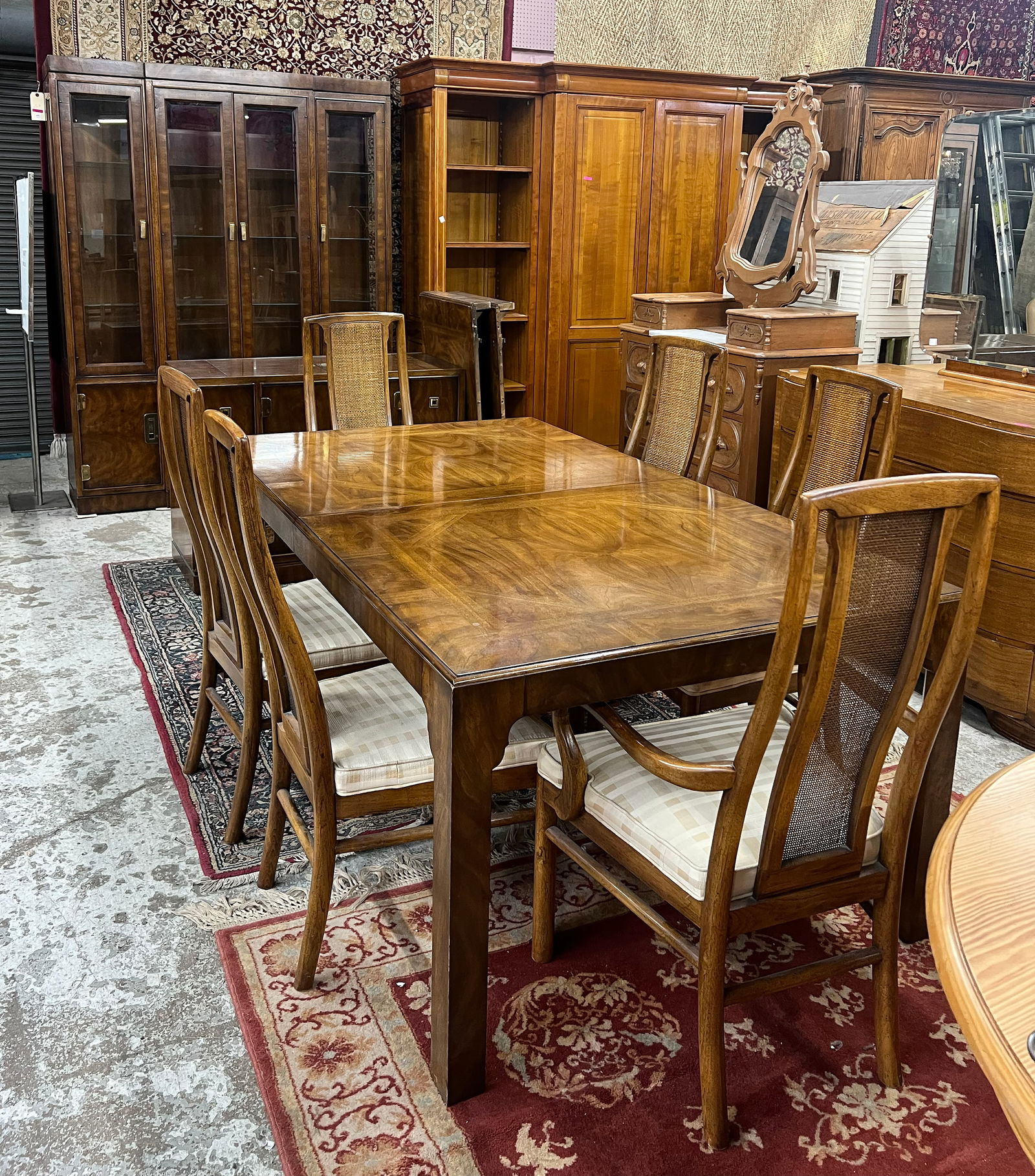 Drexel Heritage Campaign Style Dining Set. (1 of 5)