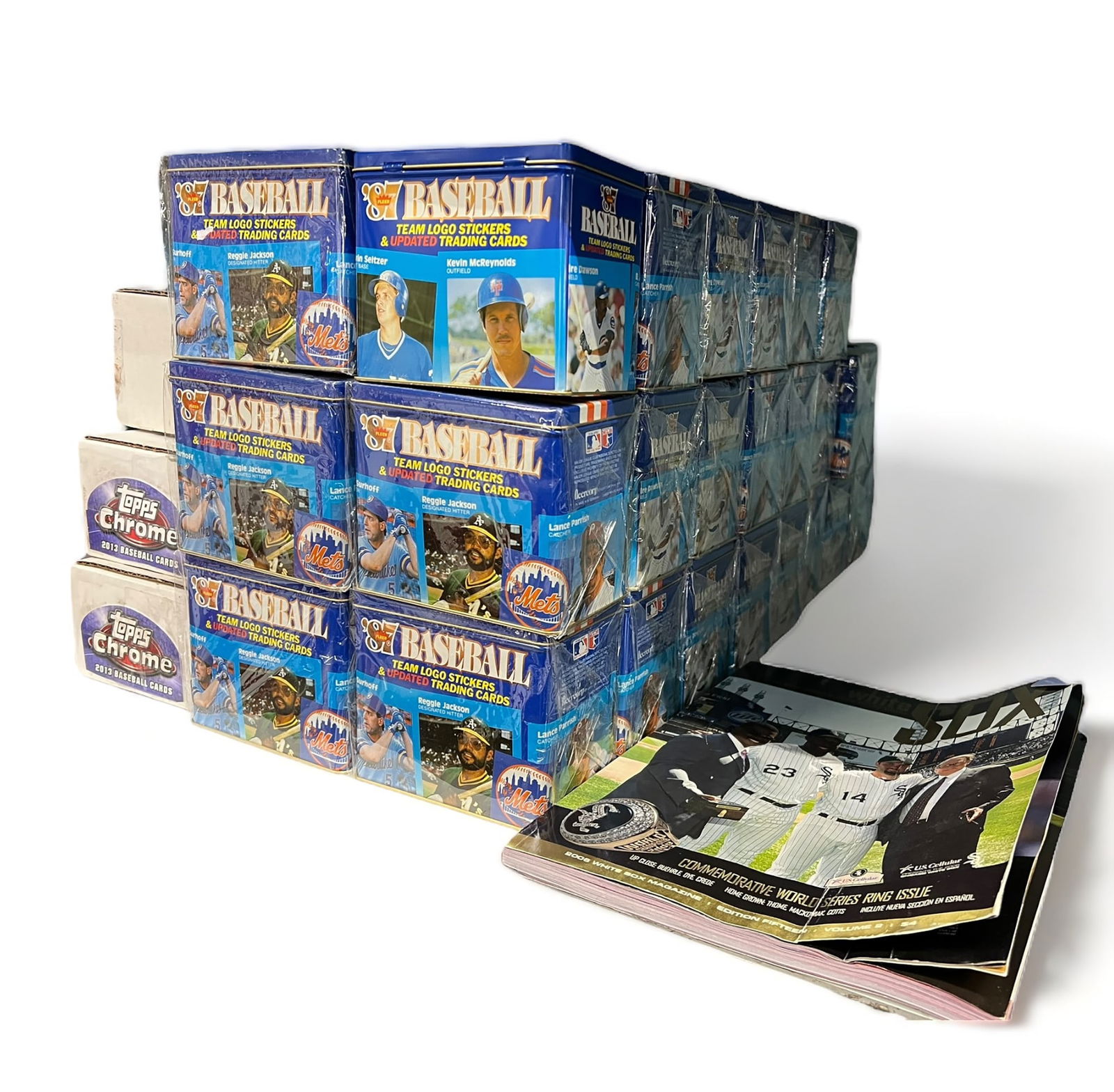 Large Lot of Baseball Cards - Mostly 87 Fleer Tins (1 of 3)