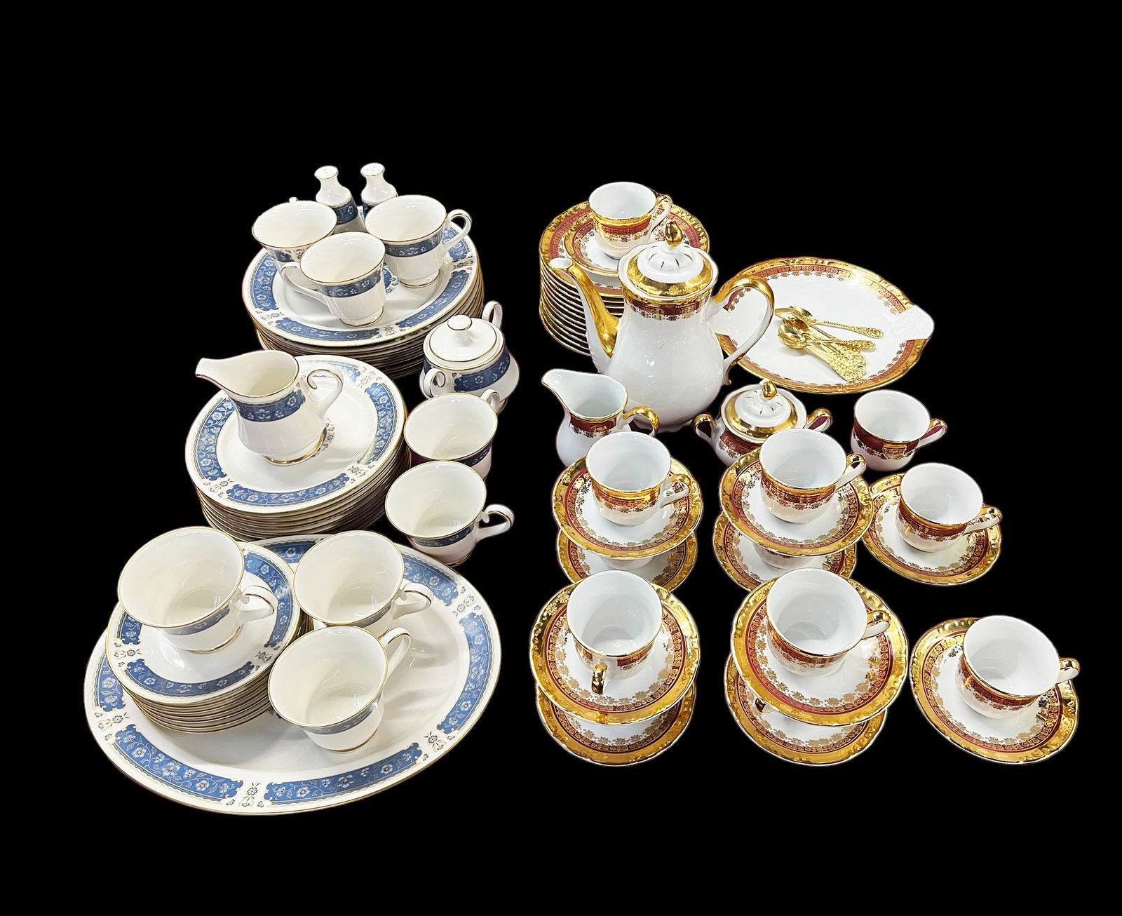 77 Pc. Lot of 2 Partial China Sets- Thun & Carico. (1 of 6)