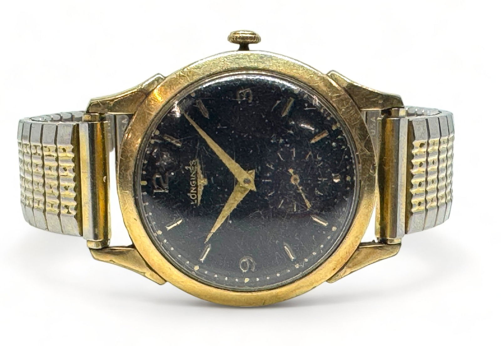 Men's Vintage Longines Black Dial Watch. (1 of 4)