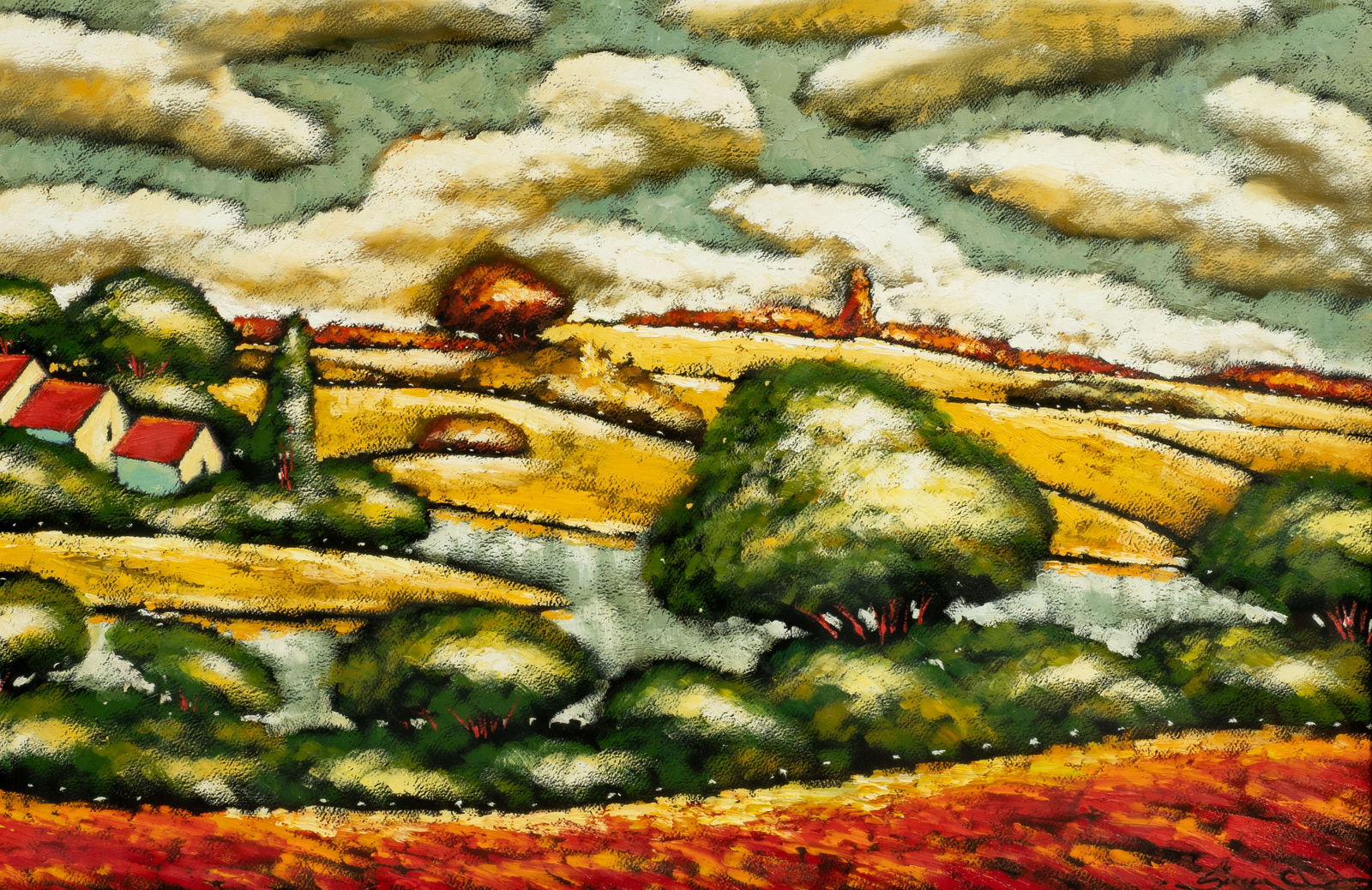 Large Landscape Oil Painting by Sergey Cherep. (1 of 6)