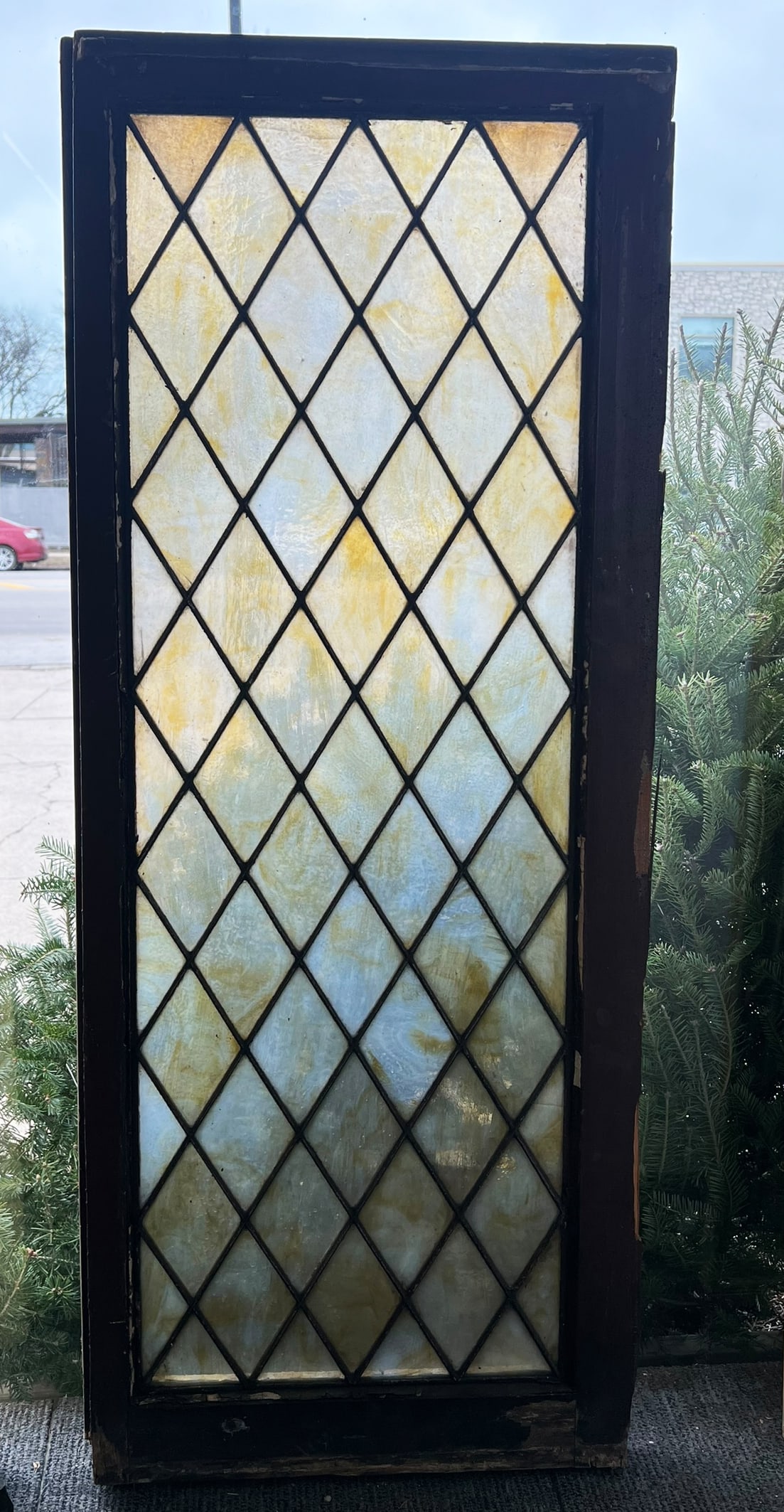 Pair of Leaded & Stained Glass Doors. (1 of 4)