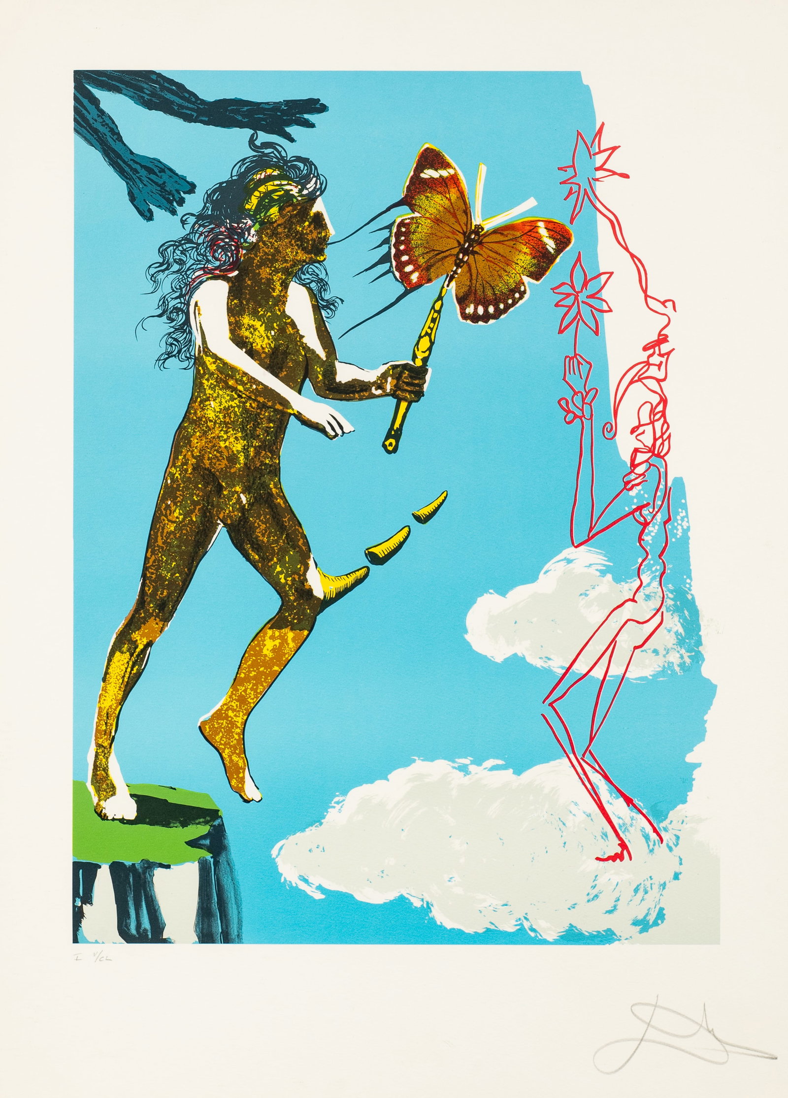 "Release of the Psychic Spirit", Dali Lithograph. (1 of 7)