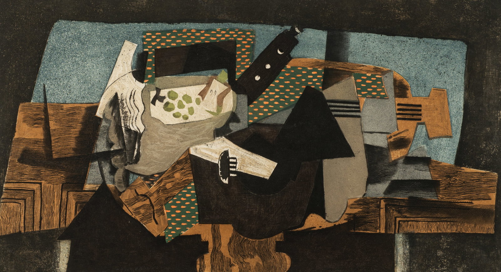 "Le Gueridon Noir", Louvre Georges Braques Print. (1 of 6)