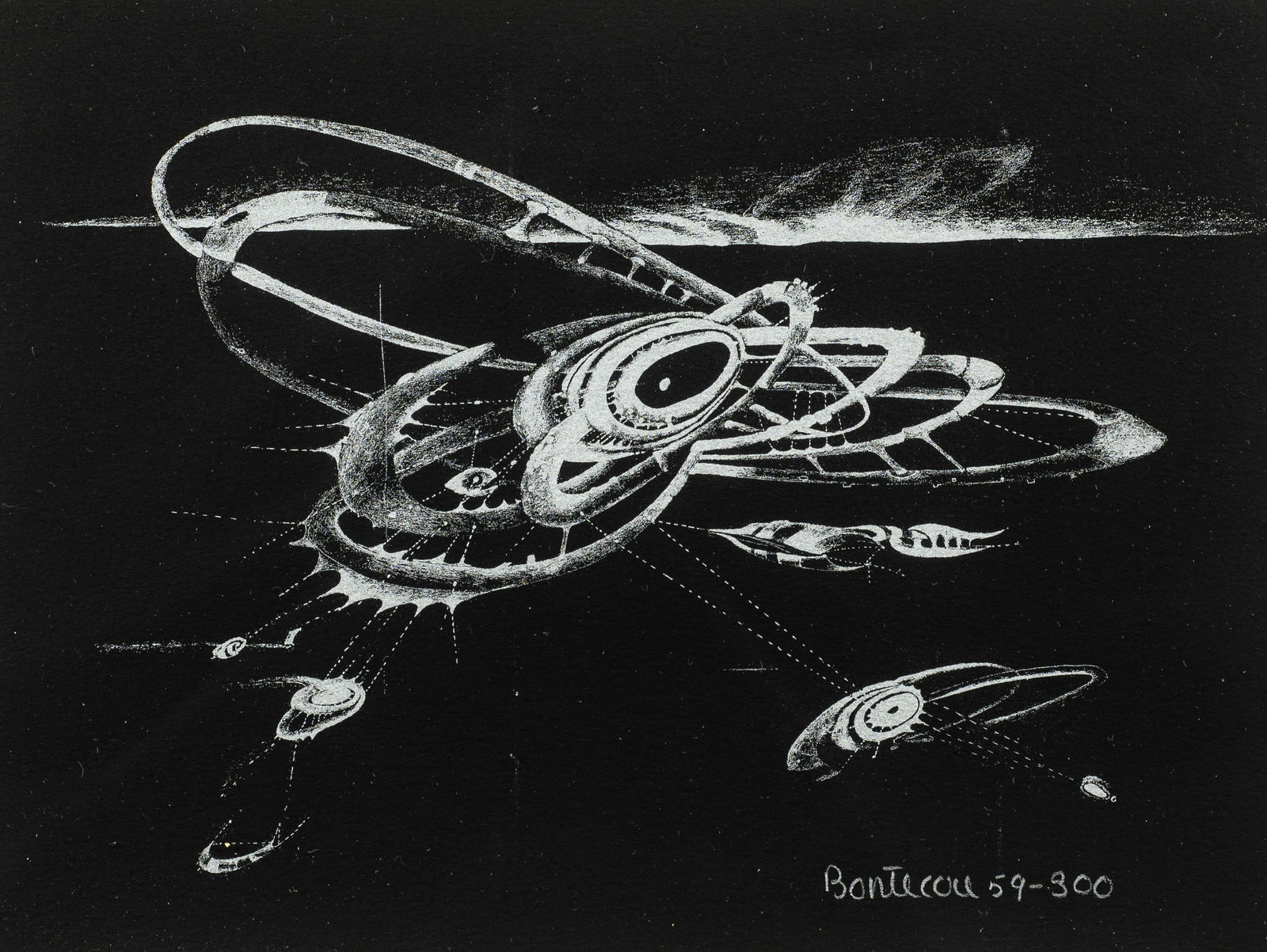 Untitled Abstract Print, Lee Bontecou. (1 of 5)