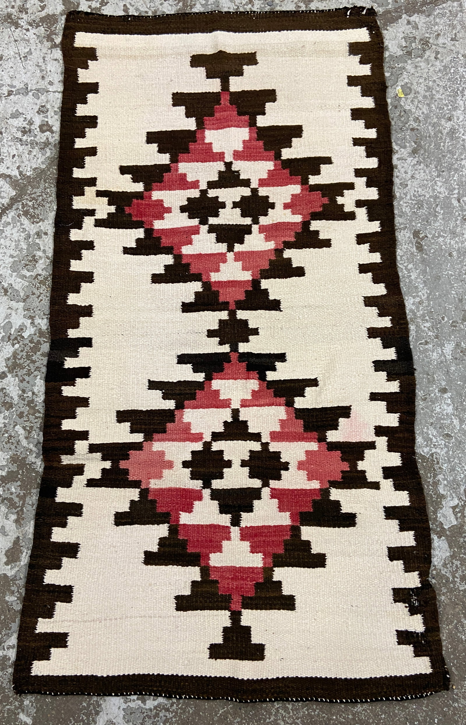 2' 6" x 4' 11" Navajo Rug. (1 of 3)