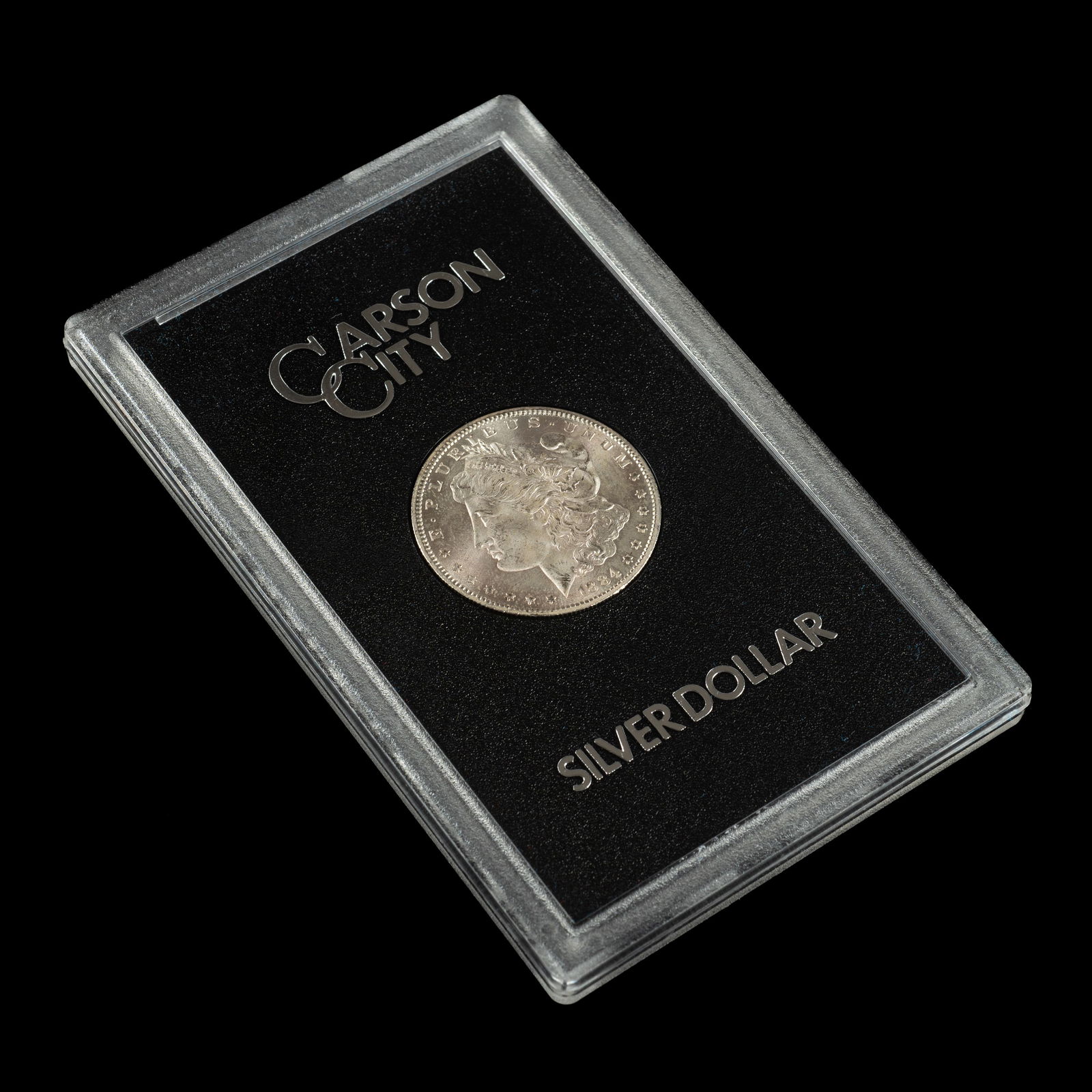 1884-CC High-Grade Morgan Silver Dollar, GSA Hoard (1 of 3)