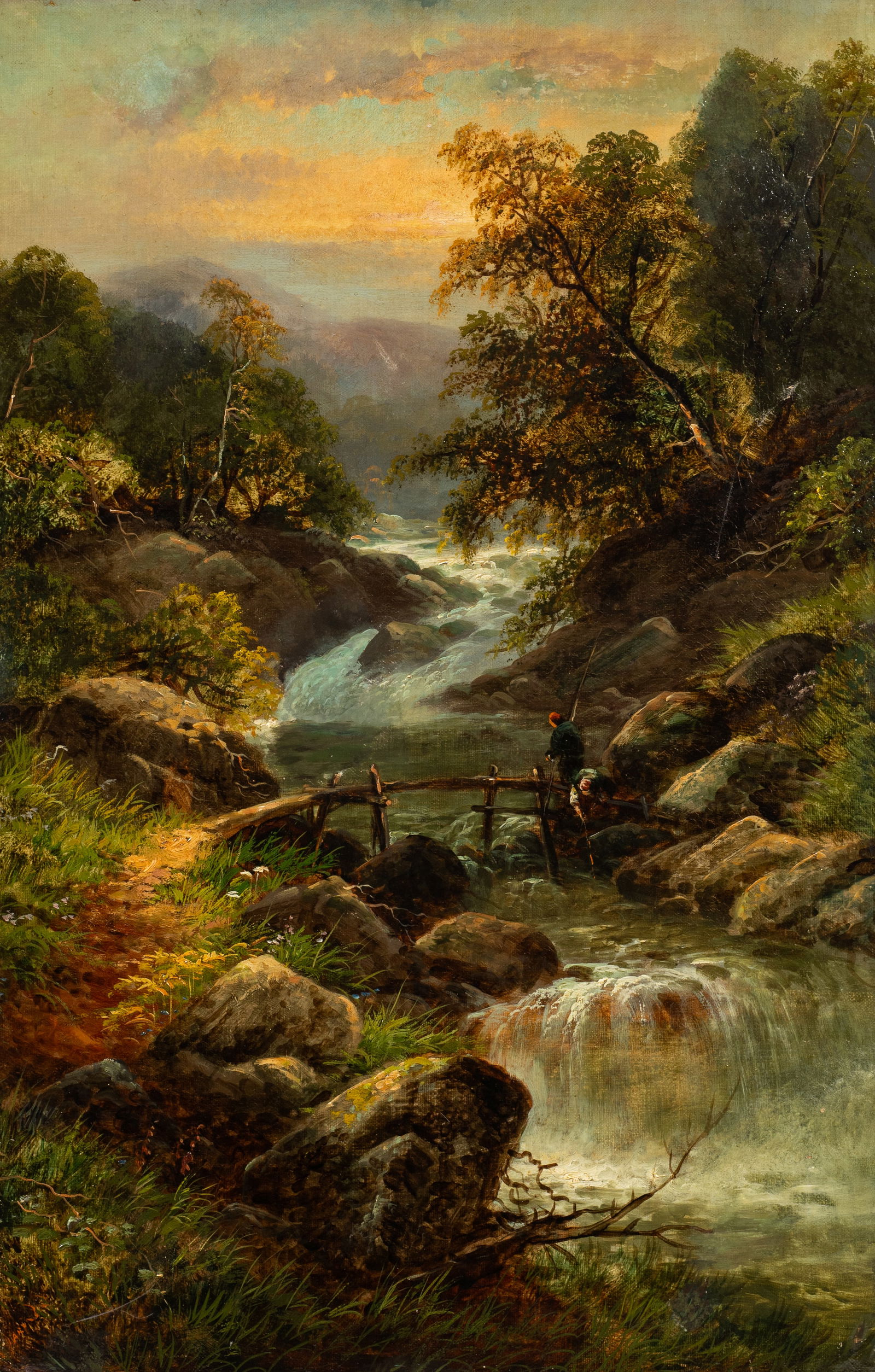 Signed Romanticism Landscape Painting. (1 of 6)