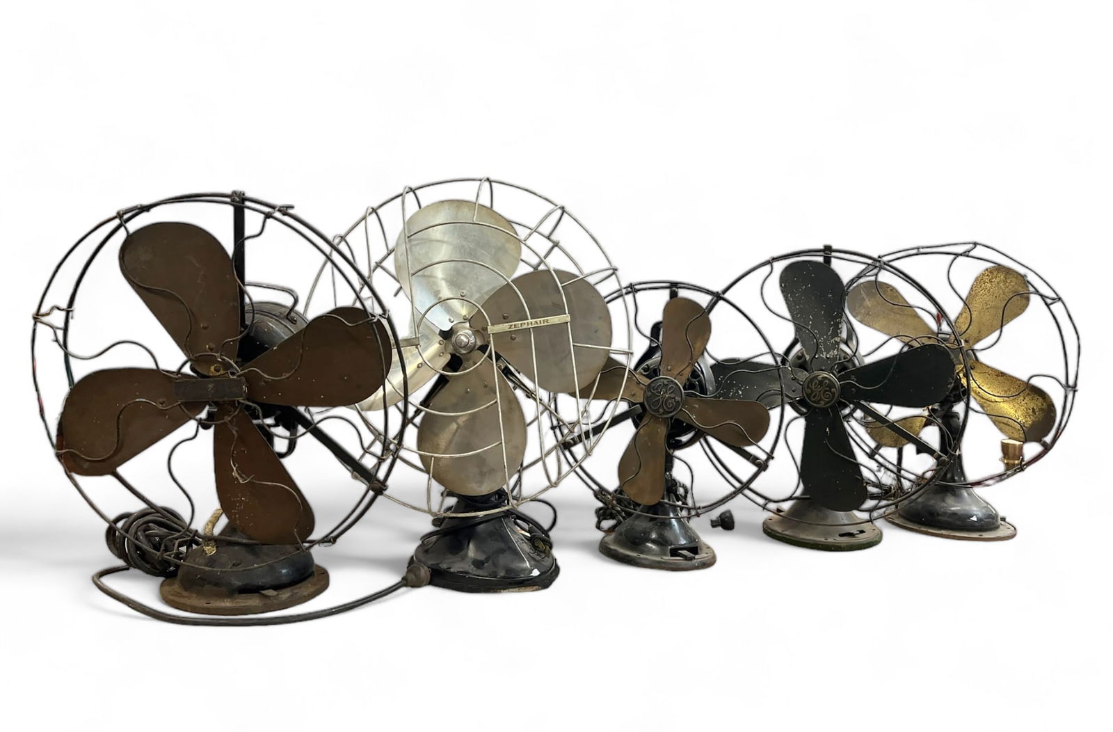 Lot of 5 Art Deco Electric Table Fans, As Is. (1 of 5)