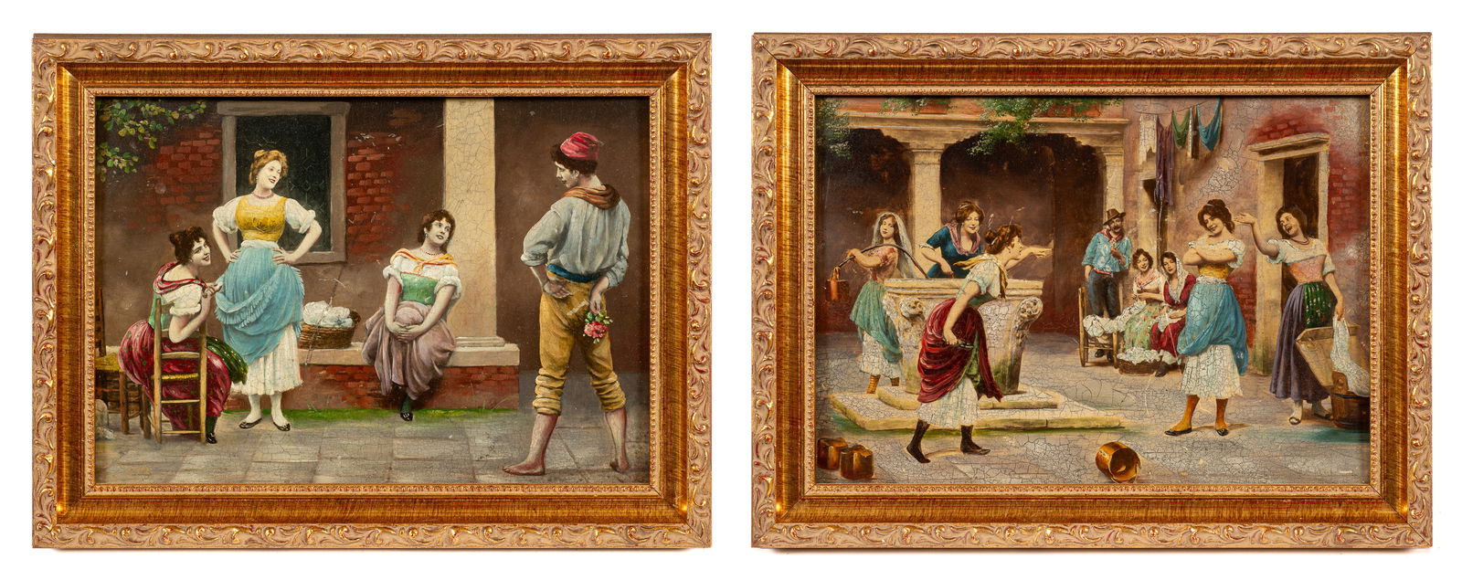 Pr. of Embellished Prints after Eugene de Blaas. (1 of 11)