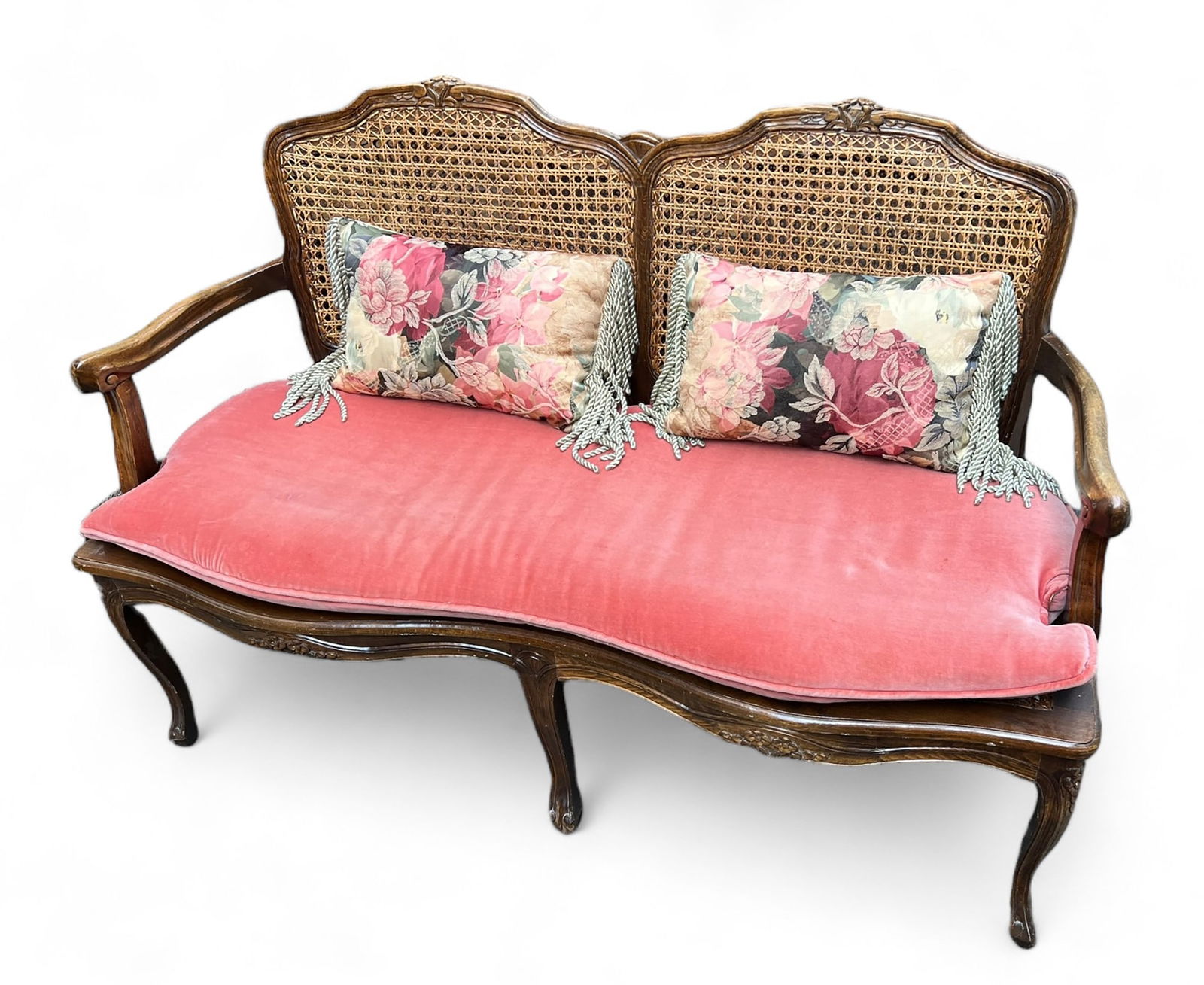 French Carved Settee. (1 of 3)