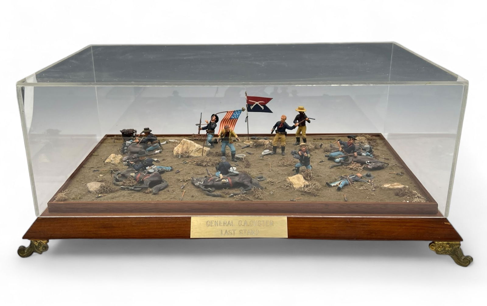 Diorama of Custer's Last Stand. (1 of 4)