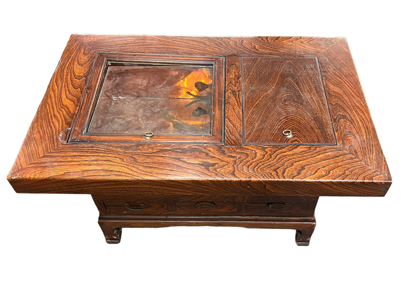 Exotic Wood Smoking Table. (1 of 4)