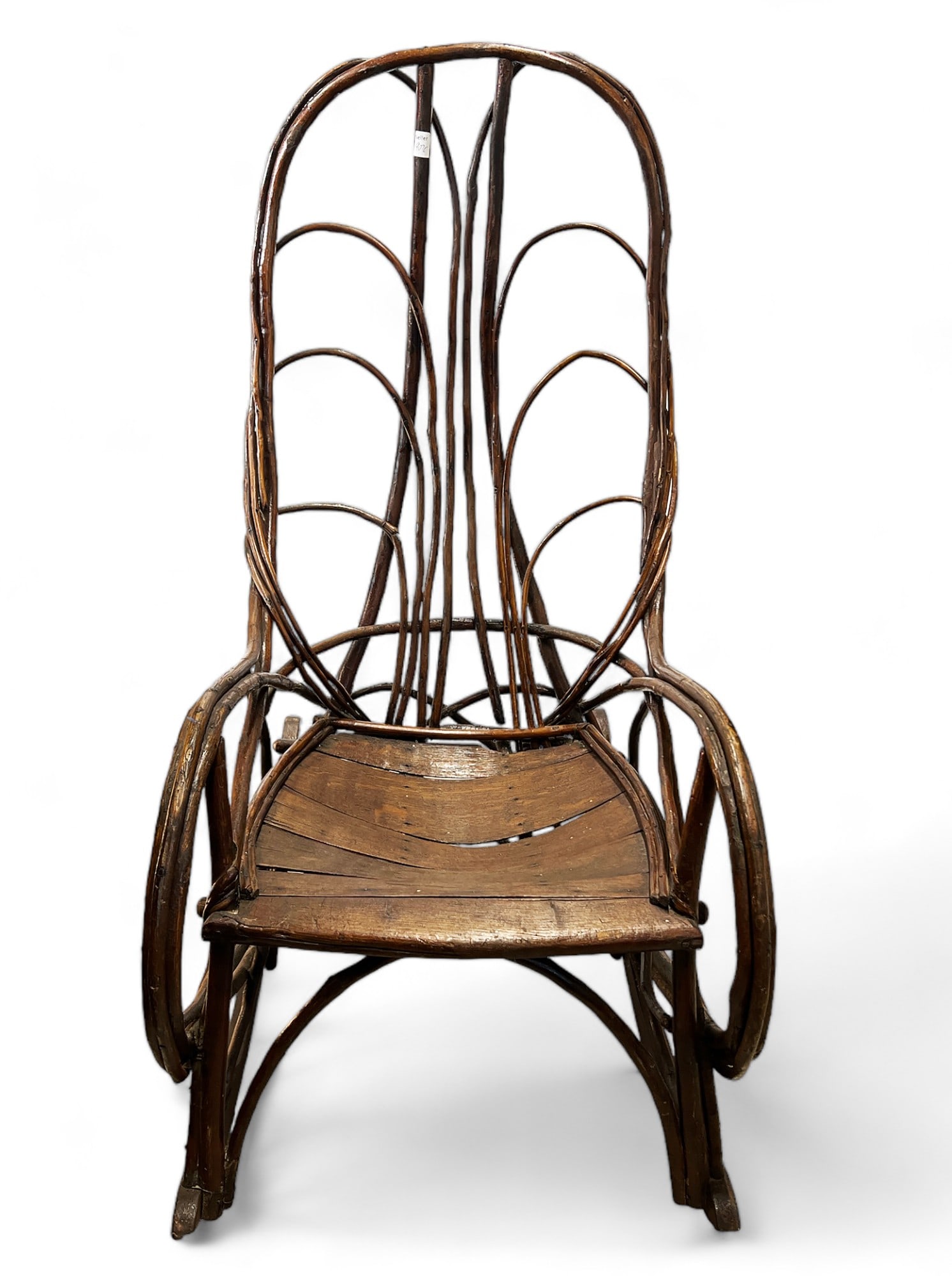 Primitive Adirondack Style Twig Rocker. (1 of 2)