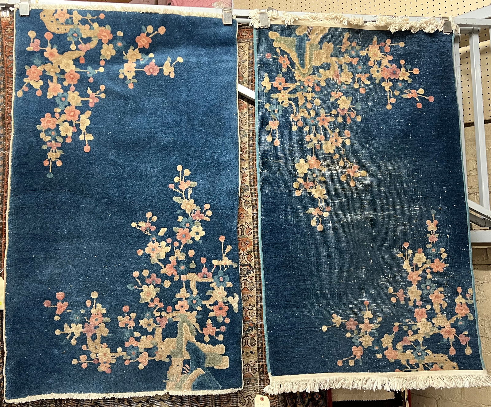 Lot of Two Blue Chinese Rugs, appx. 2' 2" x 4' 5". (1 of 1)