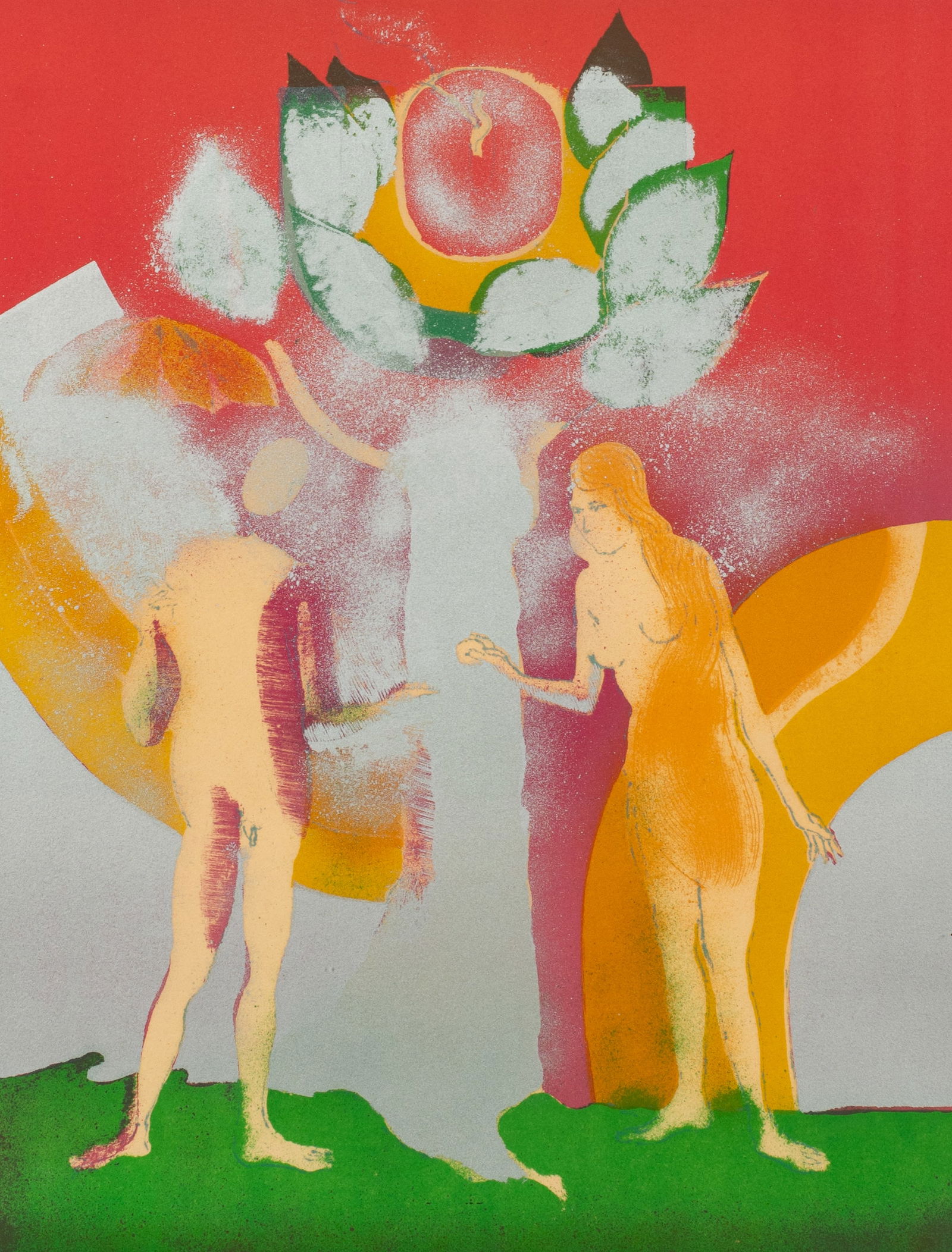 Lithograph of Adam & Eve, Paul Guiramand. (1 of 5)