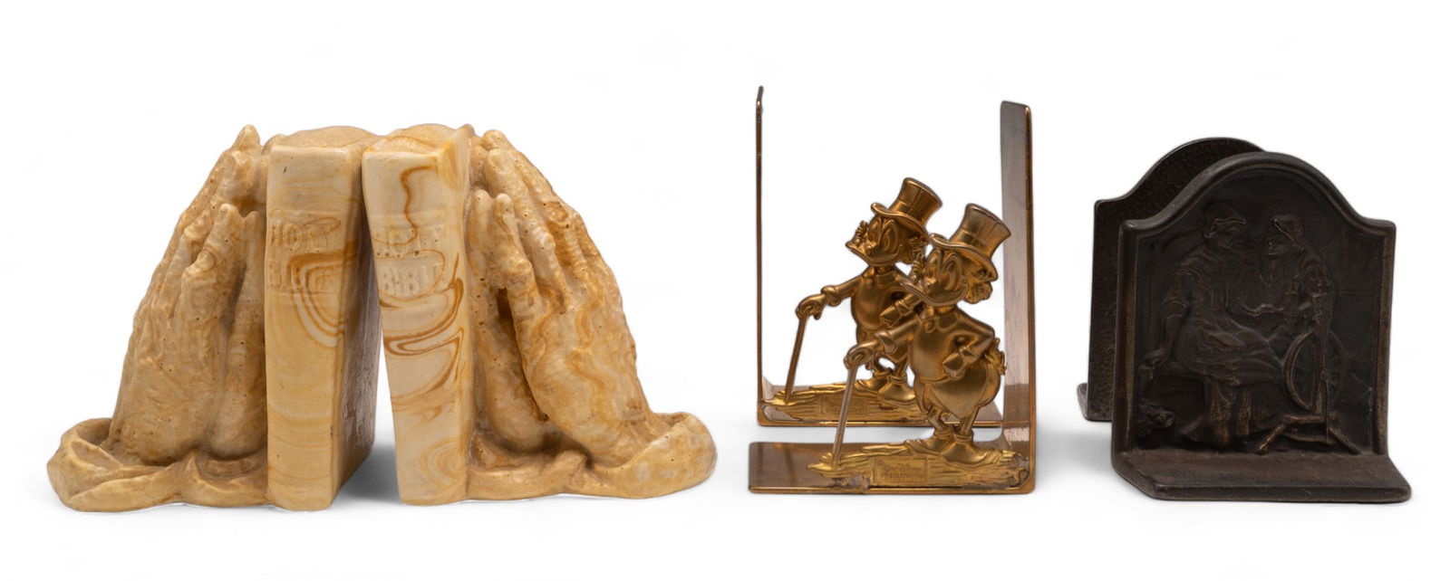 Lot: 3 Pair of Bookends - Scrooge McDuck, Etc. (1 of 9)