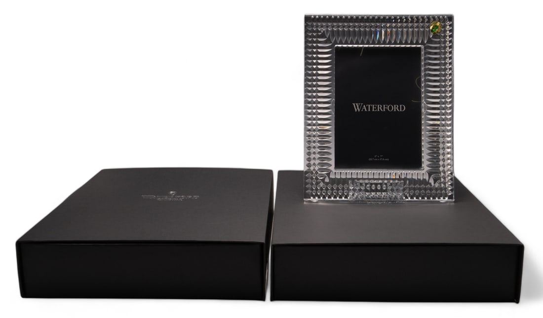 Lot of Two Waterford Lismore Diamond Photo Frames. (1 of 5)