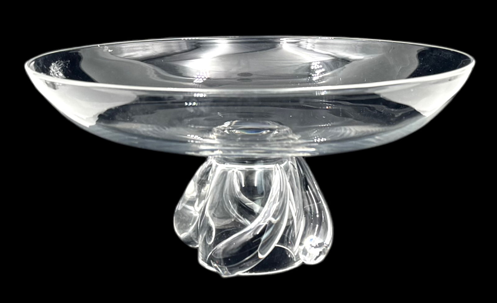 Steuben Crystal 13" Compote or Pedestal Bowl. (1 of 3)