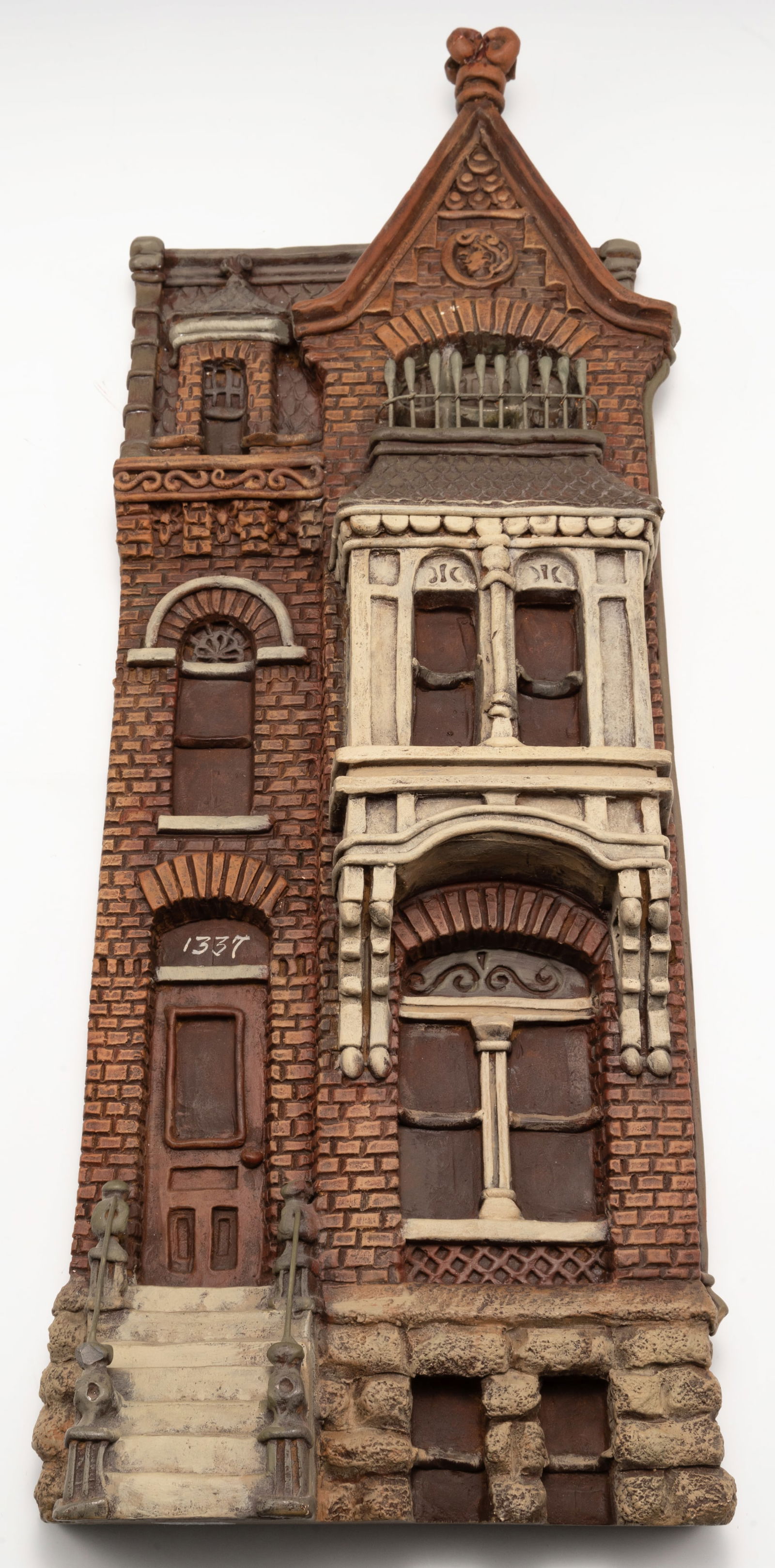 Zani Jacobsen 22" Plaster Relief Sculpture. (1 of 2)