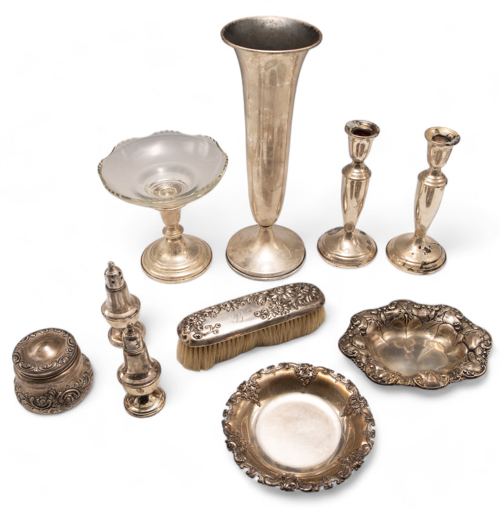 Lot of Assorted Silver Items - Art Nouveau, etc. (1 of 3)